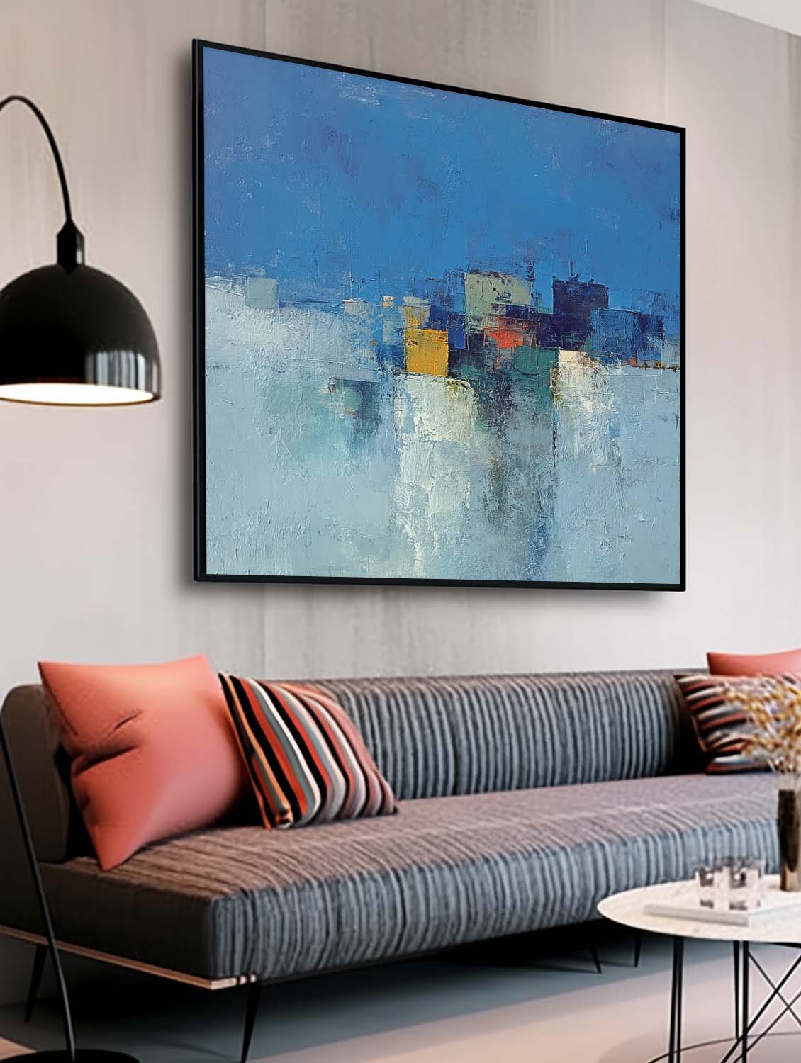 Wall Art Architecture Geometric Water Reflection
