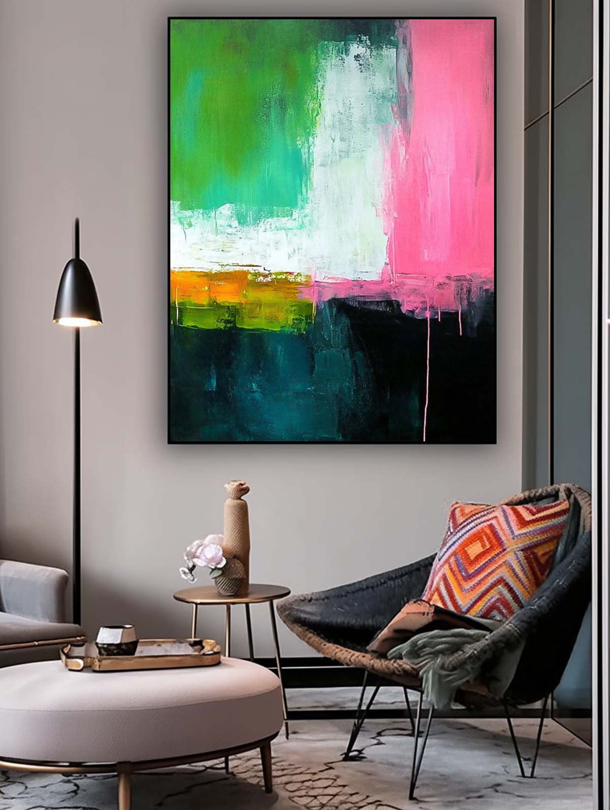 Wall Art Abstract Reflection Energetic Mystical
