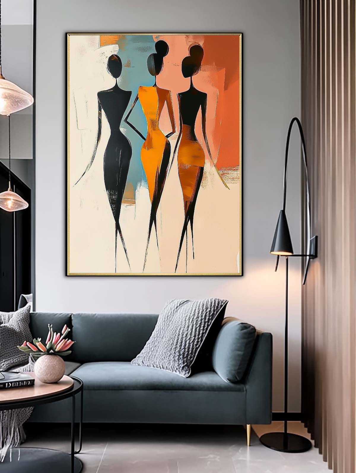 Wall Art People Abstract Expressionist Slim