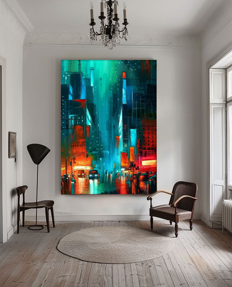Wall Art Architecture Impasto Moody Energetic