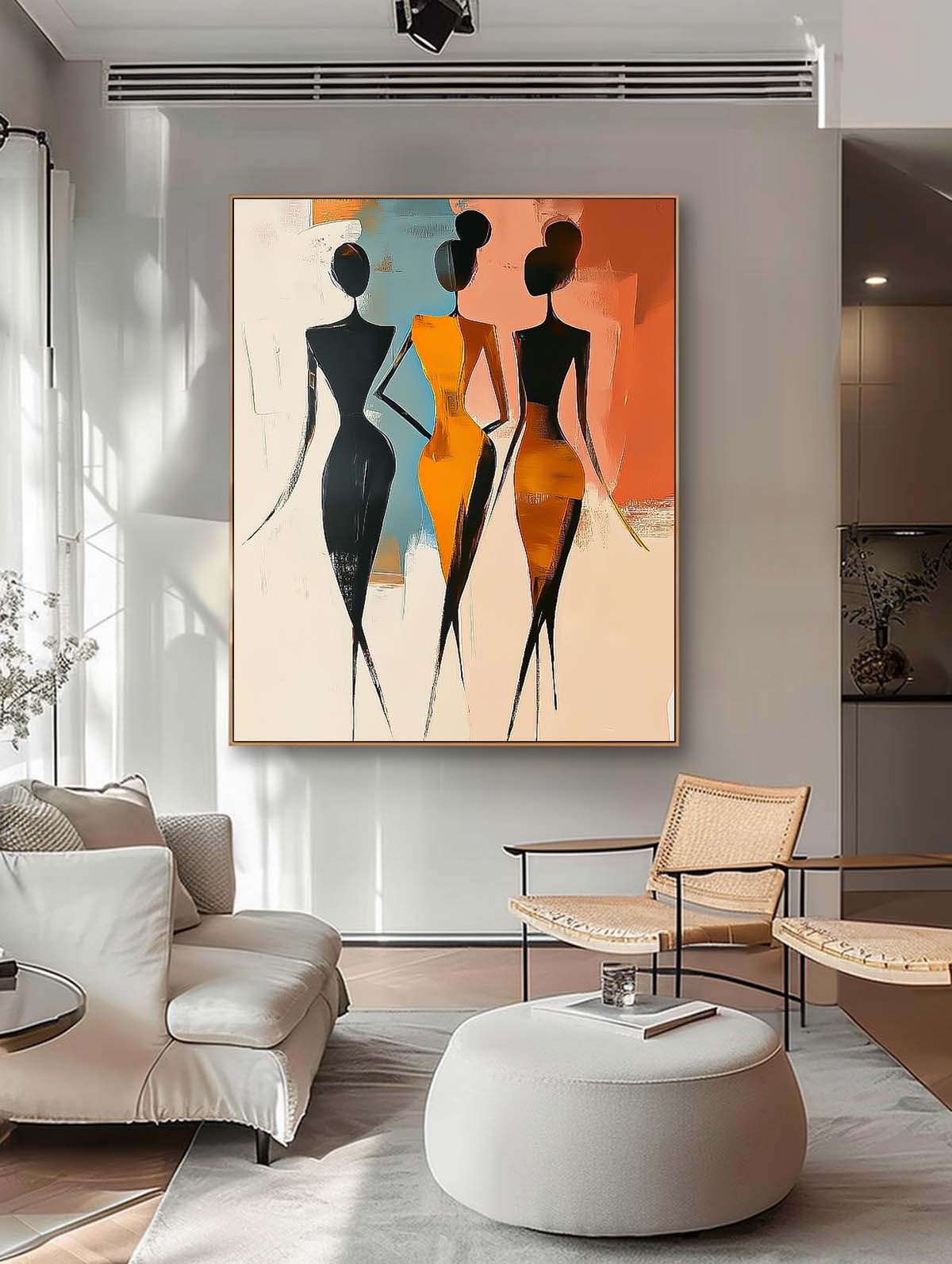 Wall Art People Abstract Expressionist Slim