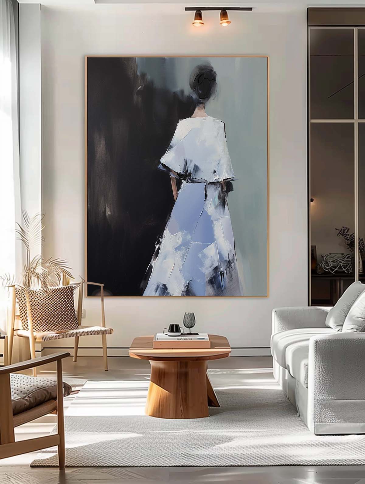 Wall Art People Back View Elegant Painterly