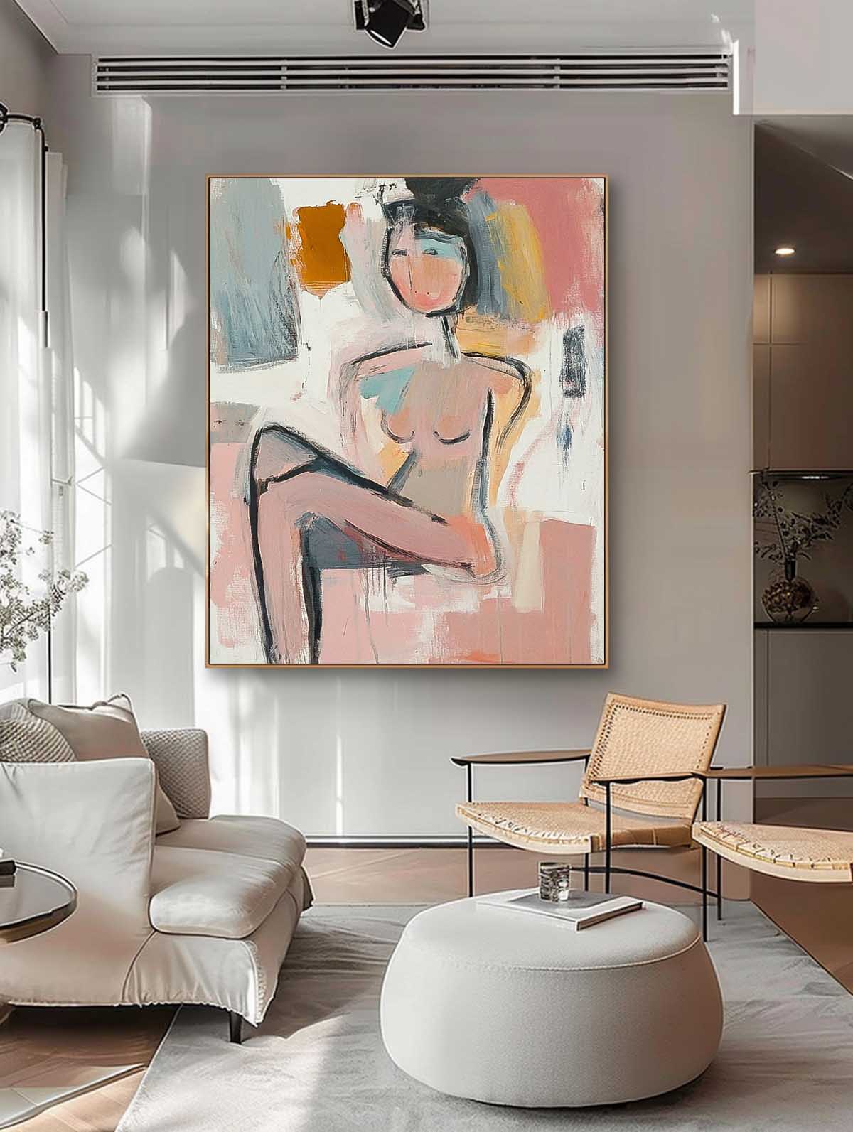 Wall Art People Abstract Line Contemporary