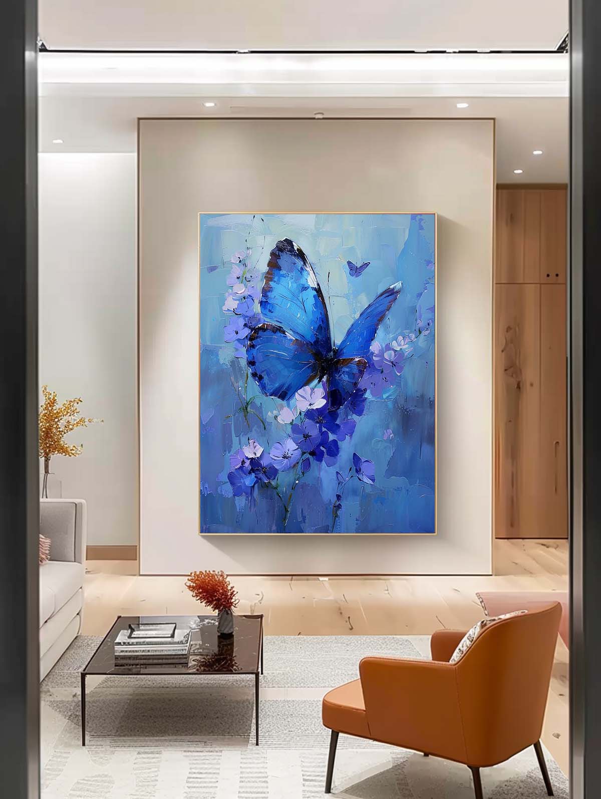 Wall Art Animal Butterfly Understated Whimsical