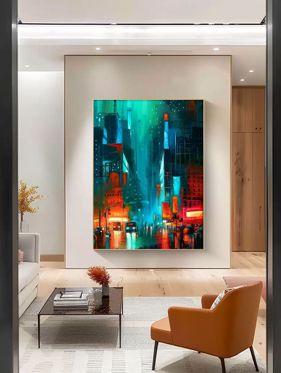 Wall Art Architecture Impasto Moody Energetic