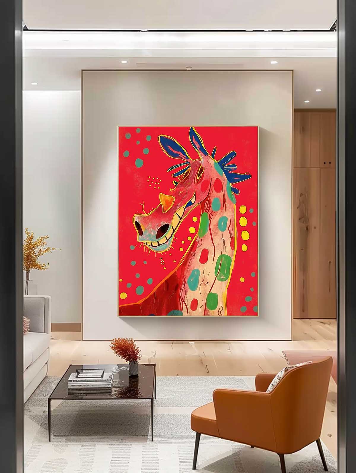 Wall Art Animal Neo-Pop Art Playful Horse