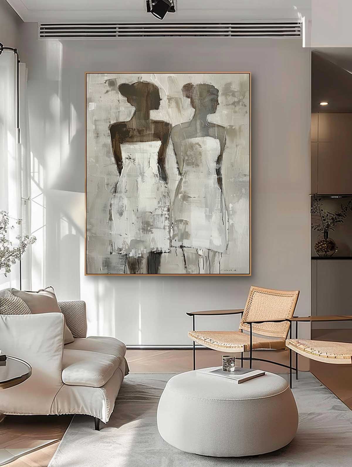 Wall Art People Minimalist Painterly