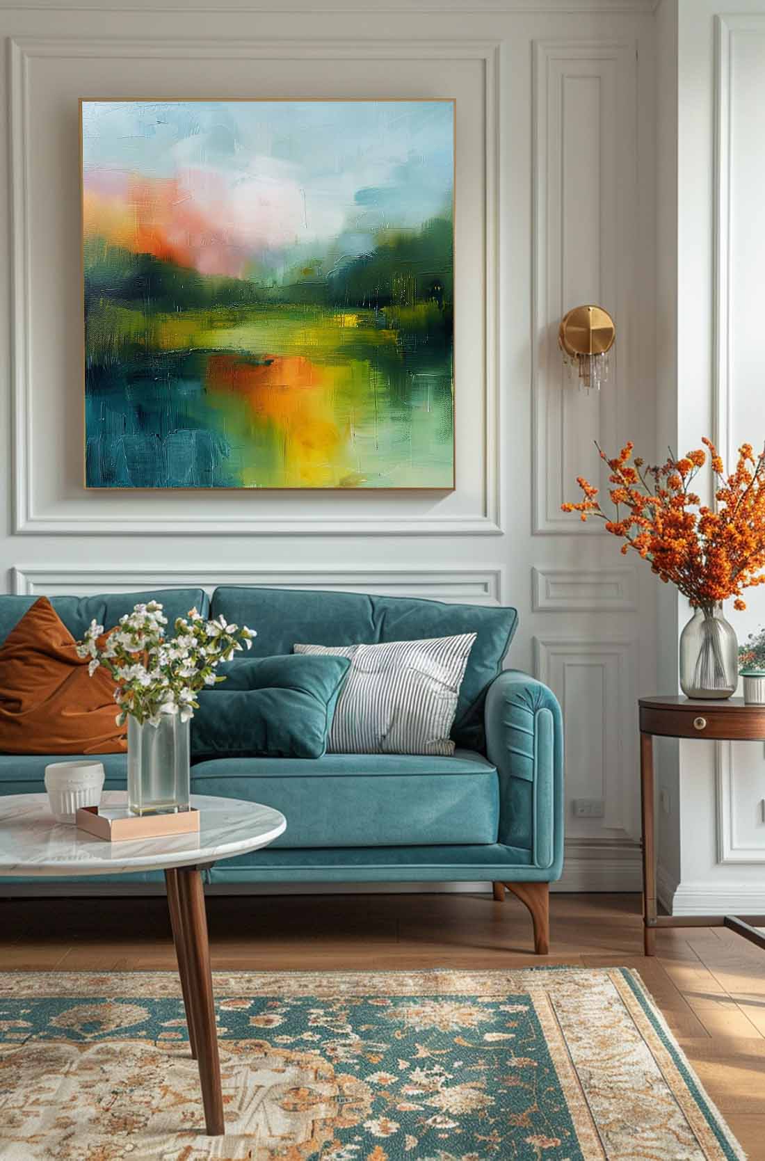 Wall Art Abstract Landscape Contemporary Soft