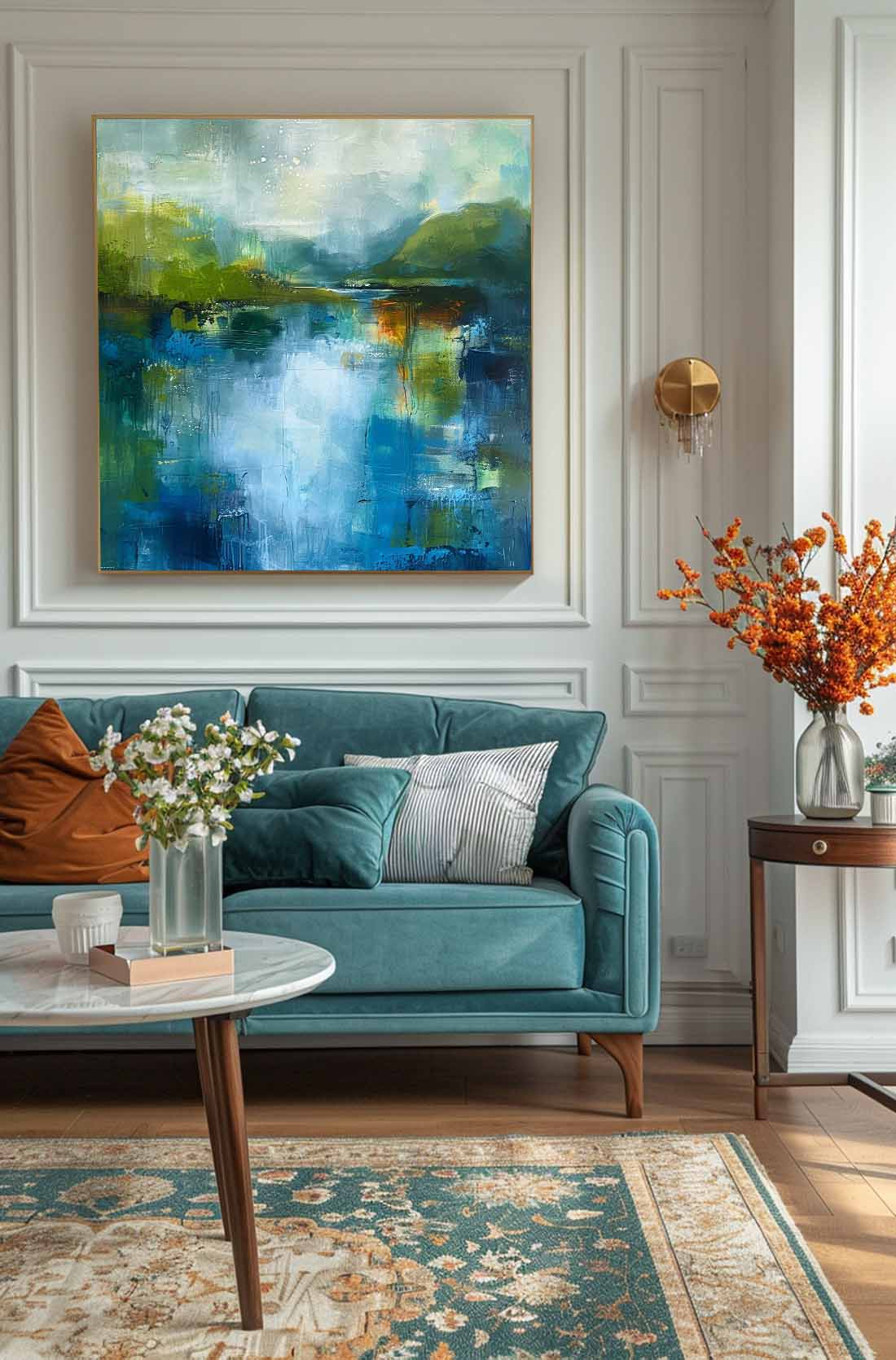 Wall Art Abstract Reflection Expressionist Landscape
