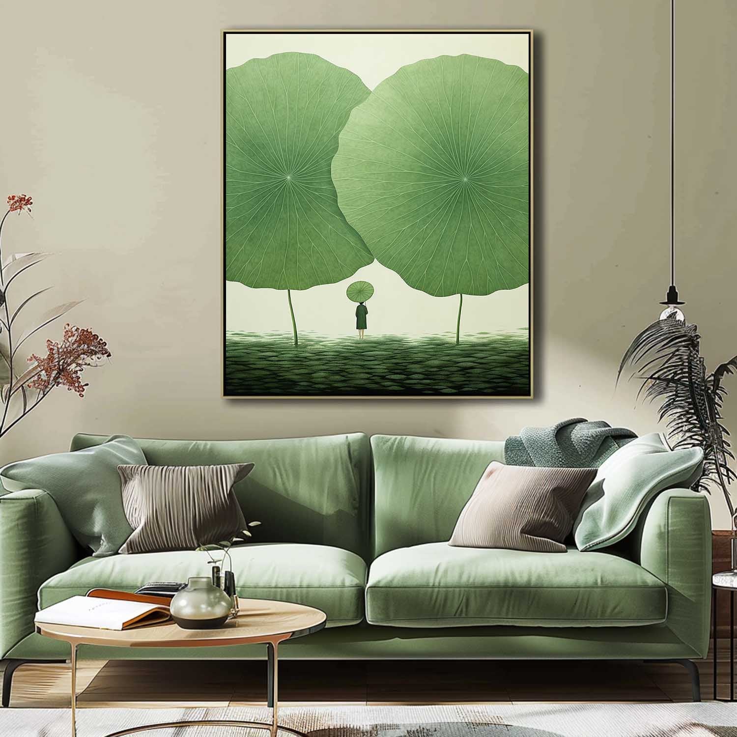 Wall Art Flower Oriental Serene Meditative