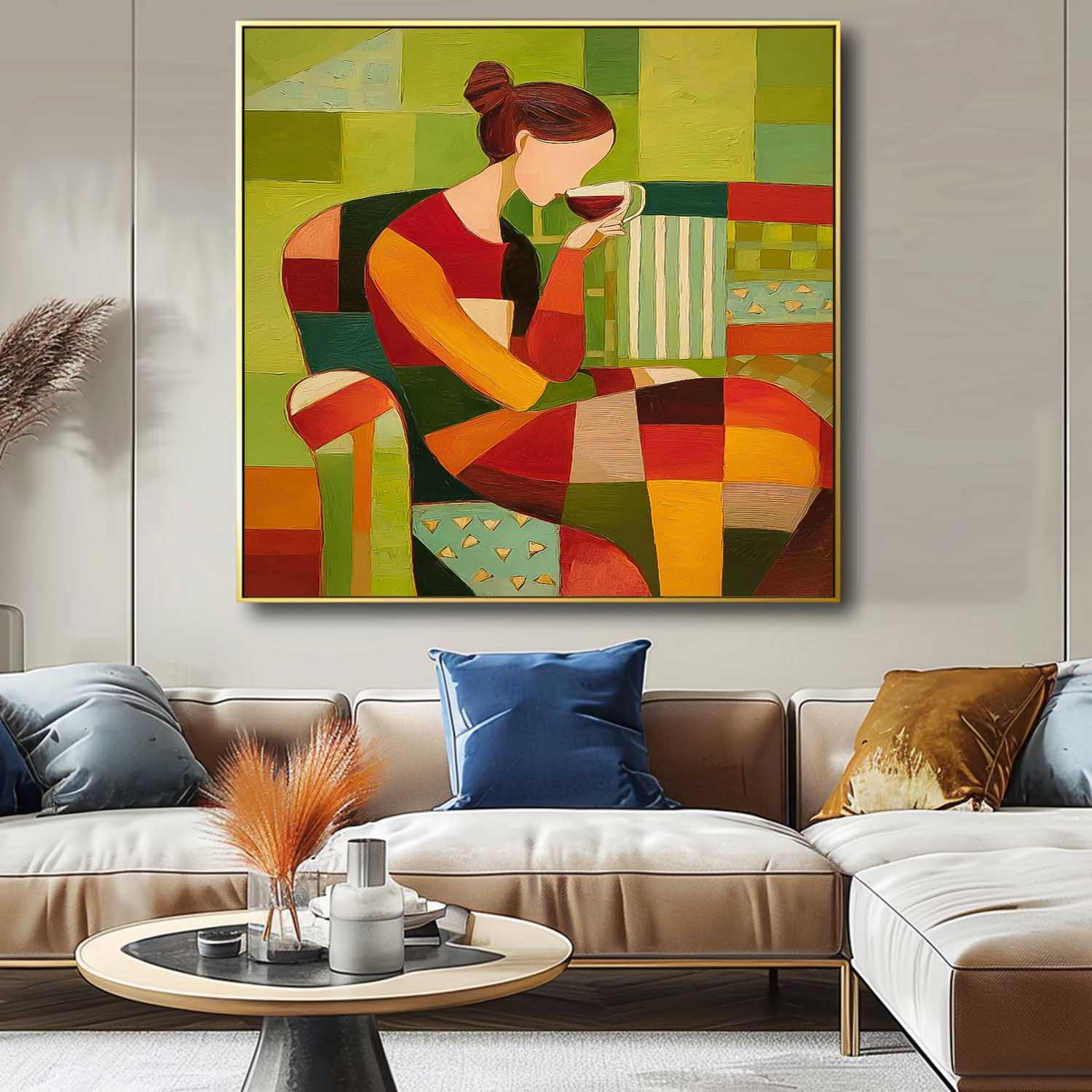 Wall Art People Modern Interior Lyrical Retro