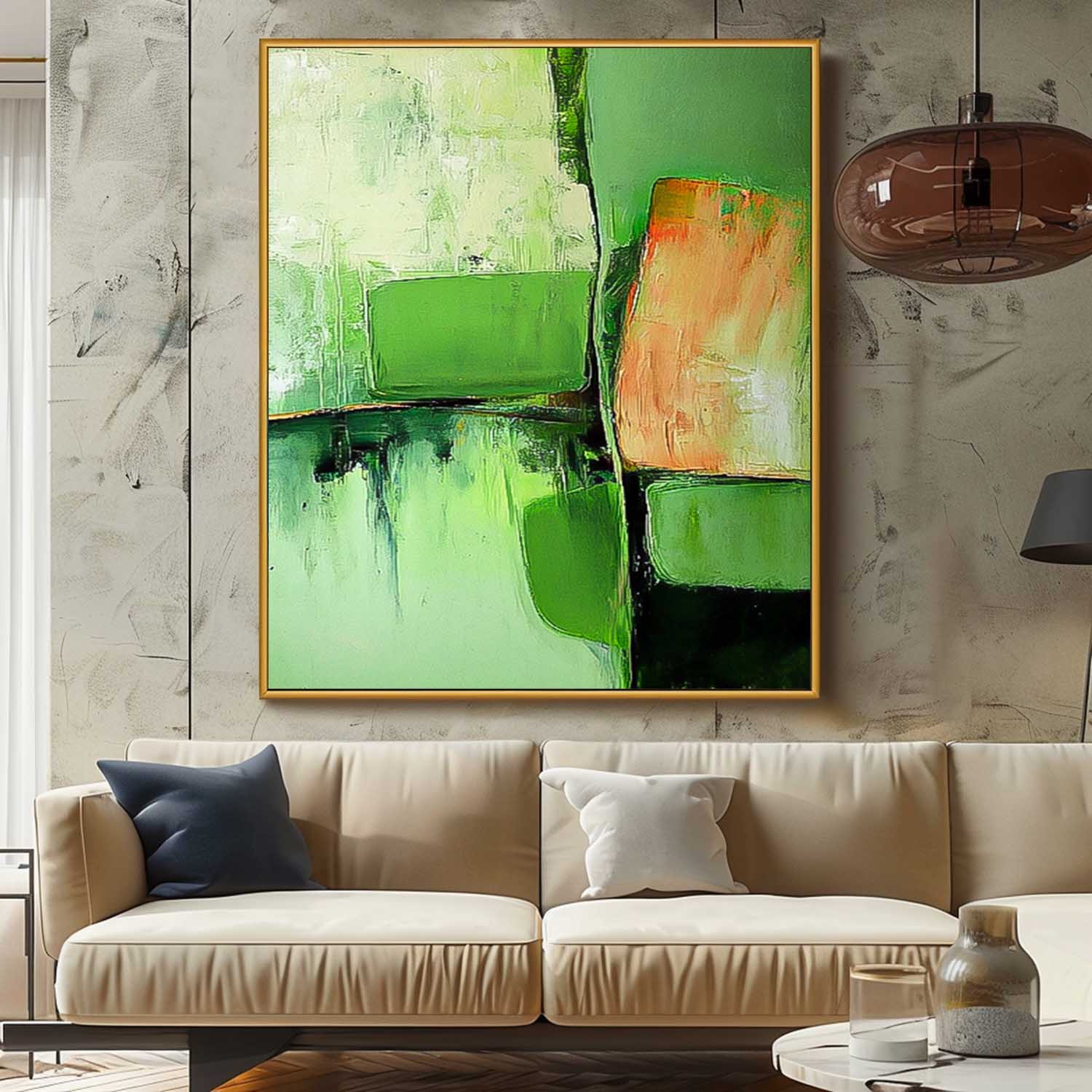 Wall Art Impasto Abstract Serene Landscape