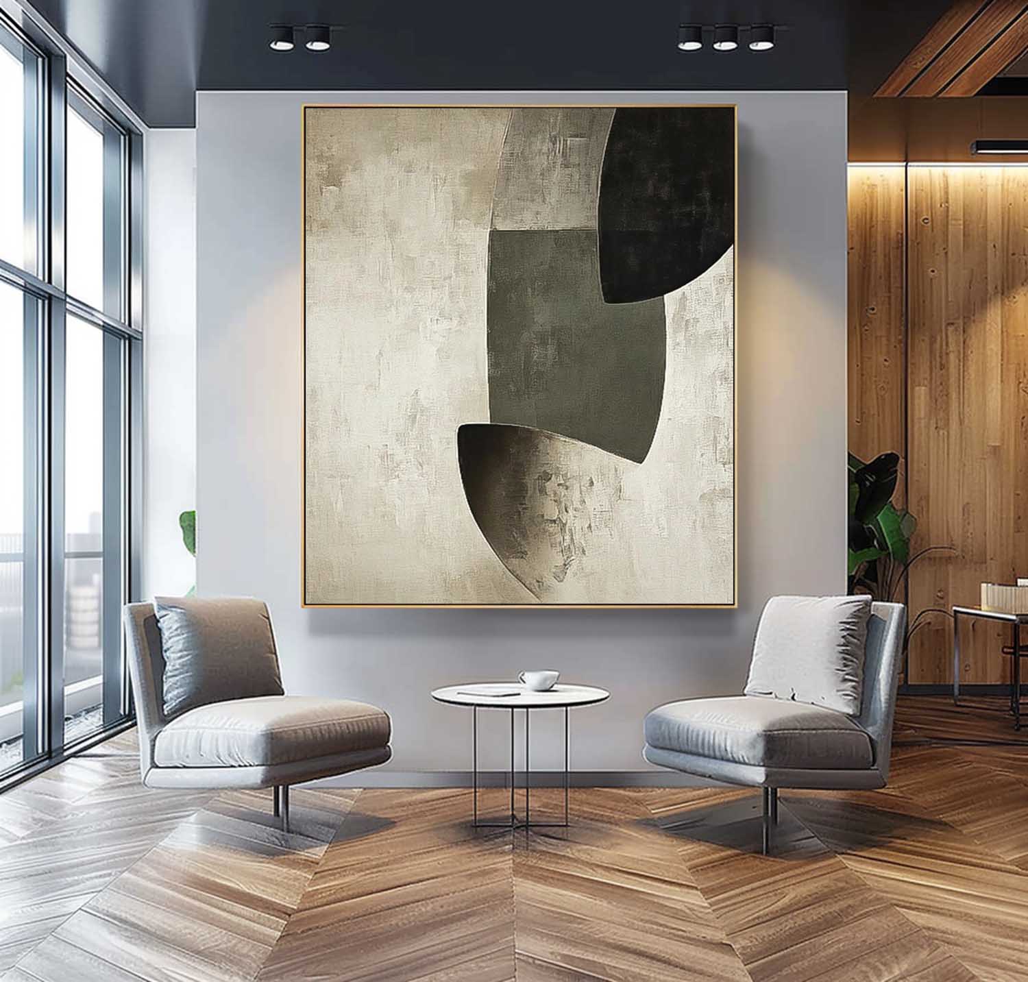 Wall Art Minimalist Earthy Geometric Abstract