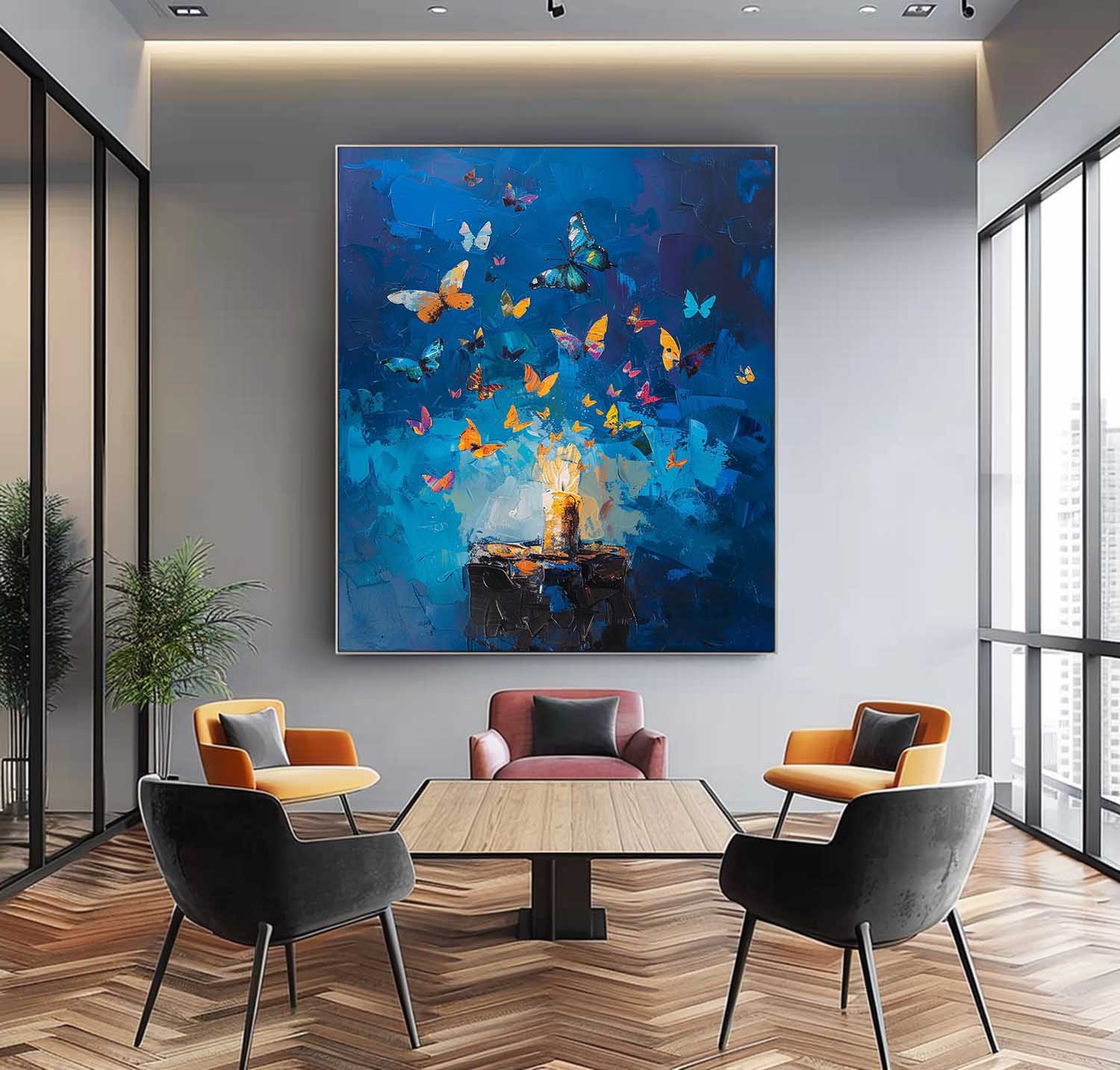Wall Art Abstract Magical Scene Warm