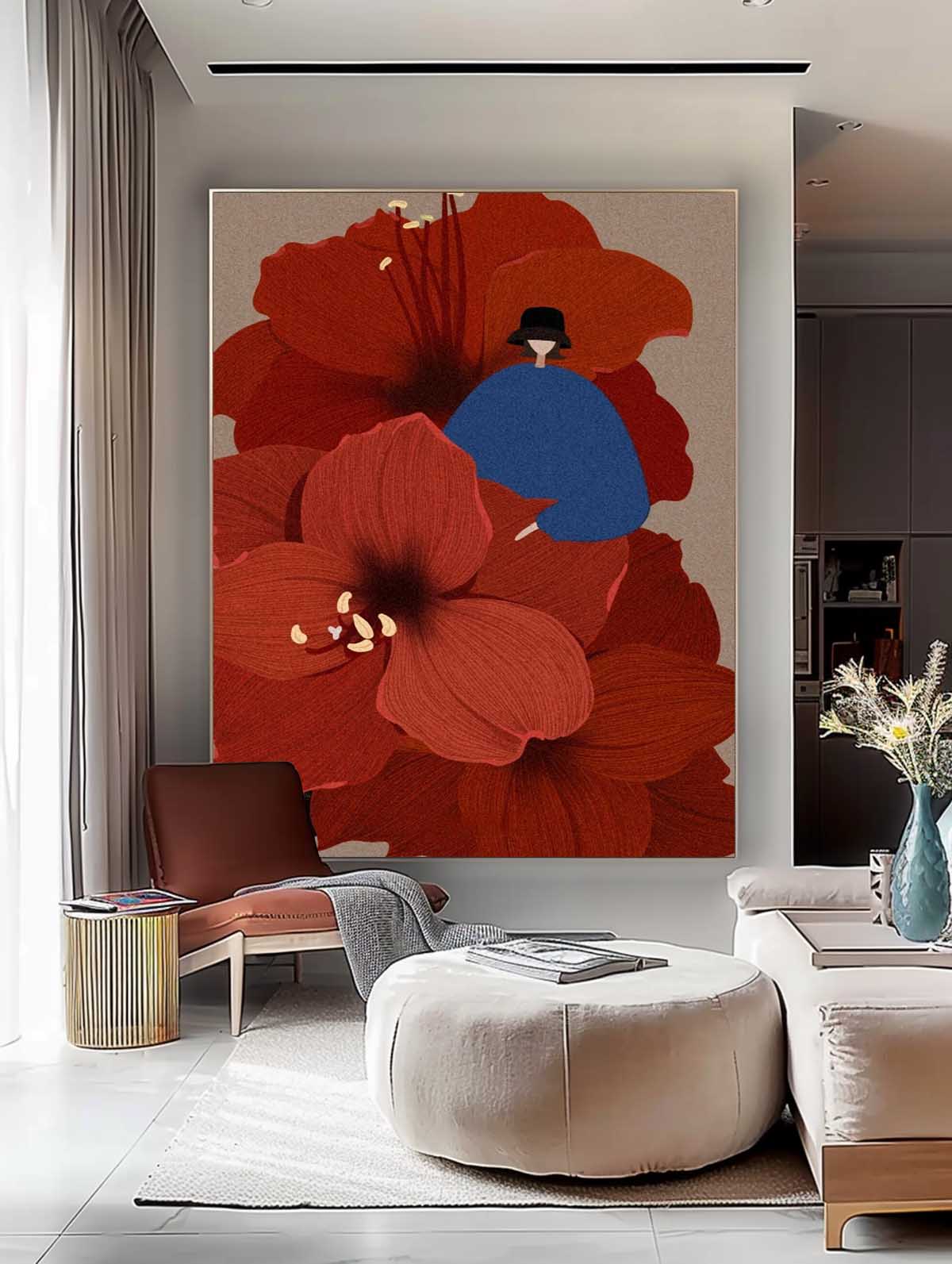 Wall Art People Oriental Surreal Floral