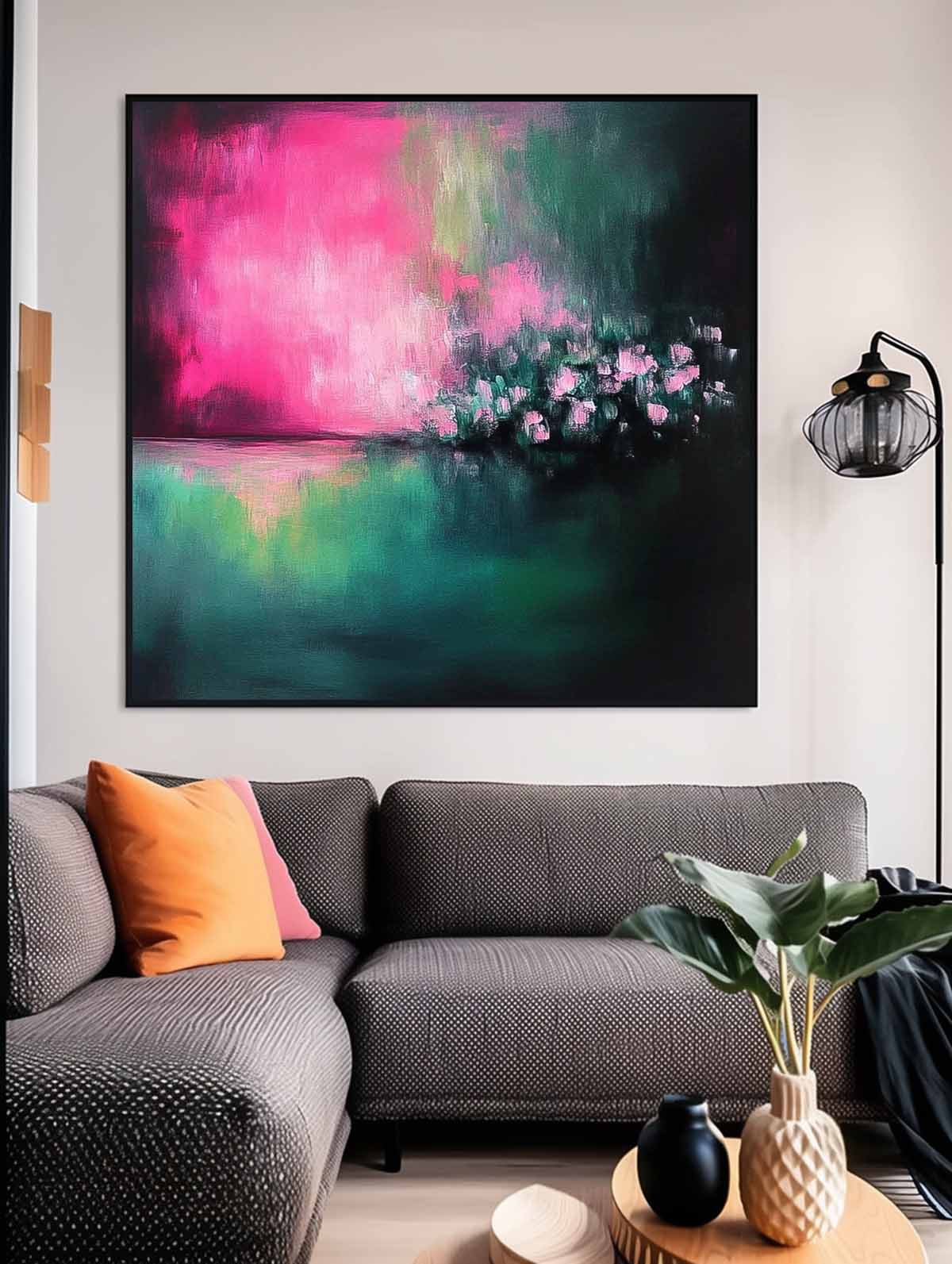Wall Art Abstract Lyrical Neo-Impressionist Scene