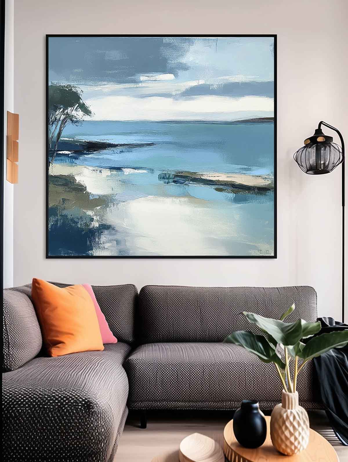Wall Art Landscape Misty Tranquil Painterly