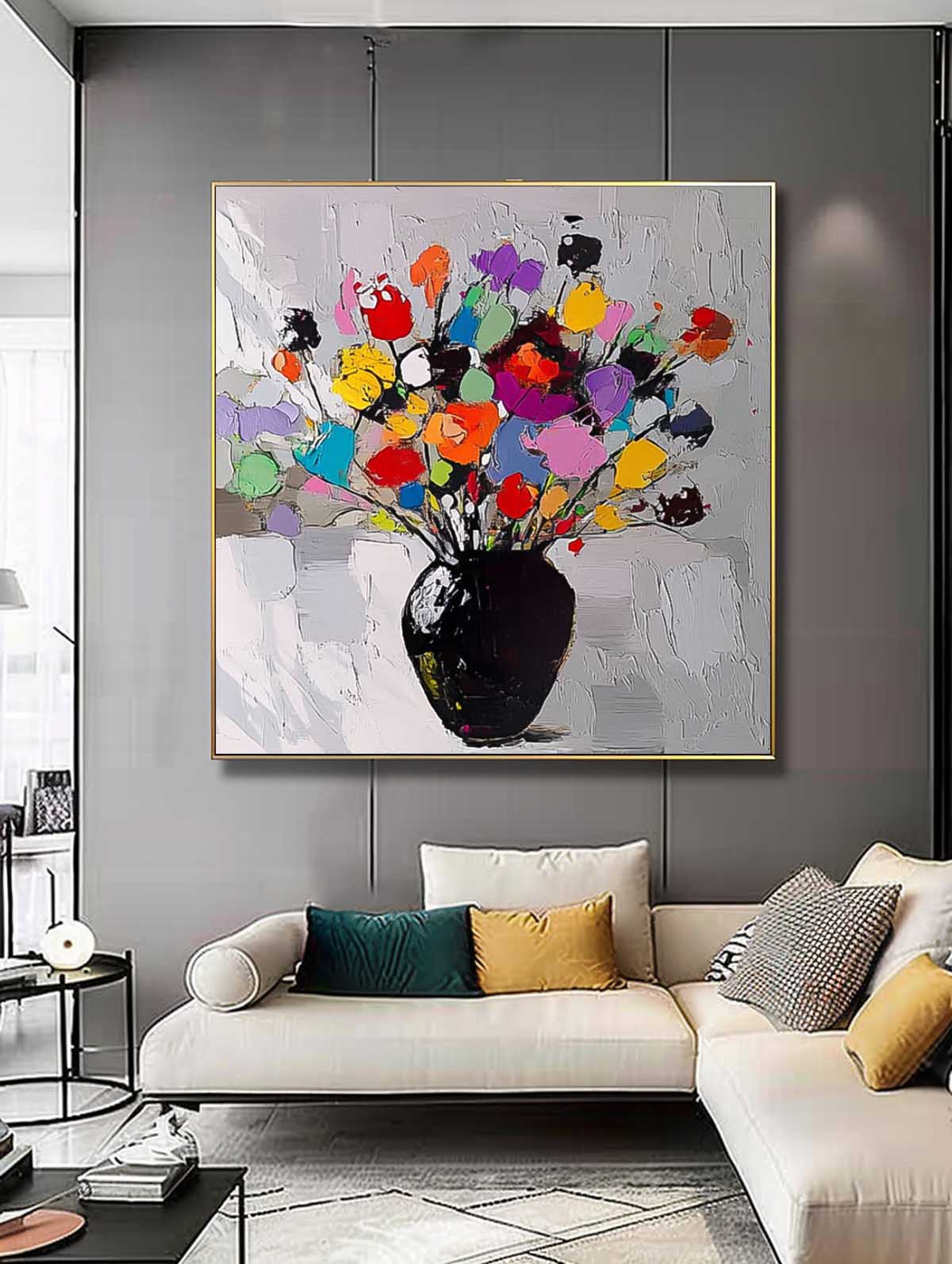 Wall Art Flower Modern Maximalist Pop