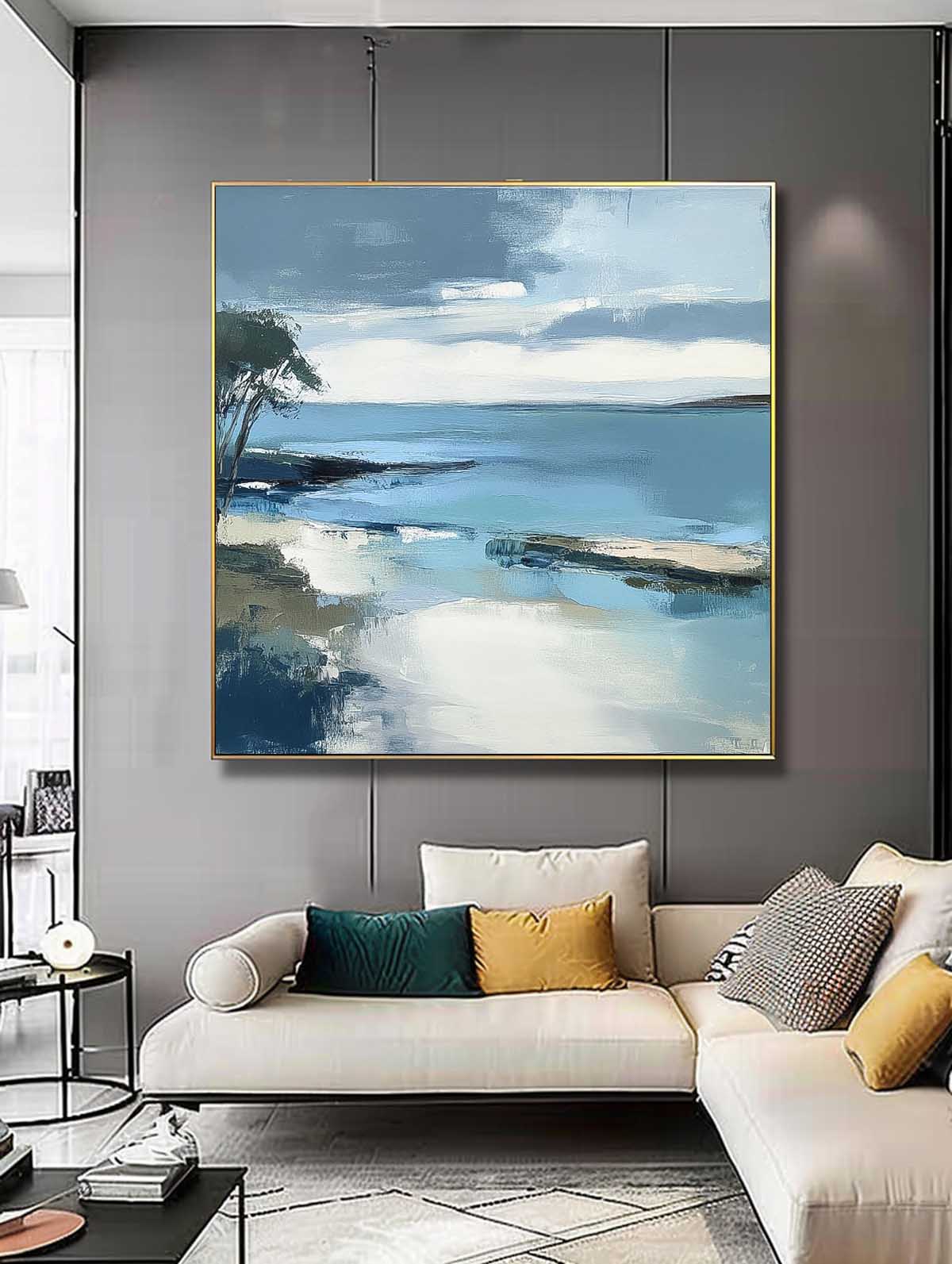 Wall Art Landscape Misty Tranquil Painterly