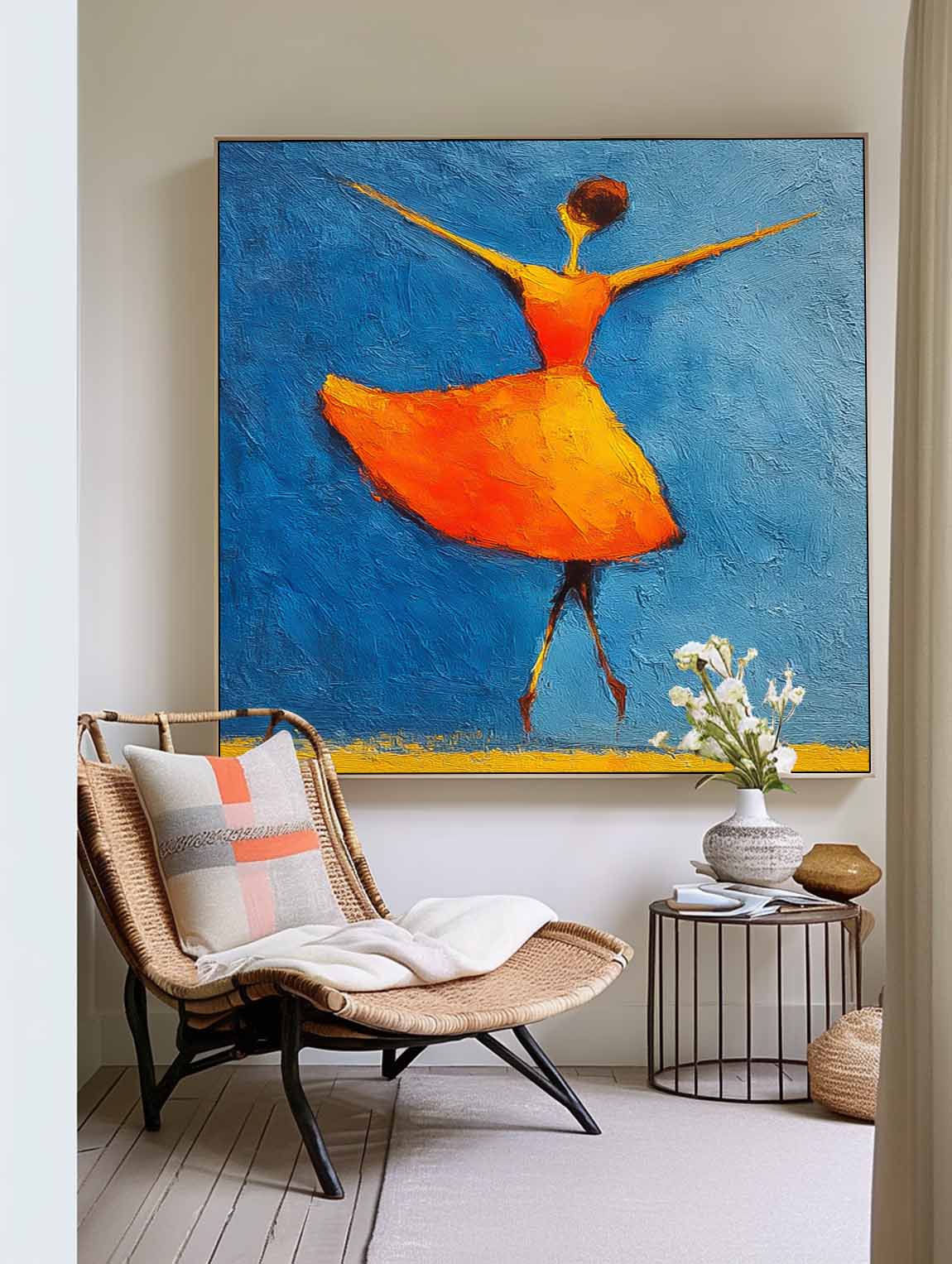 Wall Art People Freeing Energetic Soft Lyrical