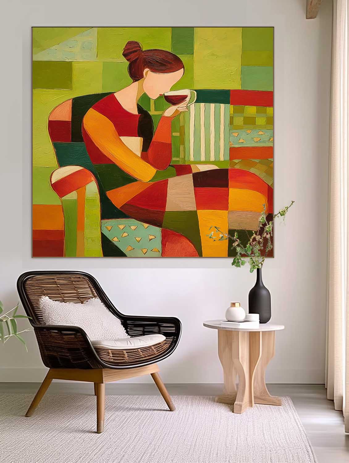 Wall Art People Modern Interior Lyrical Retro