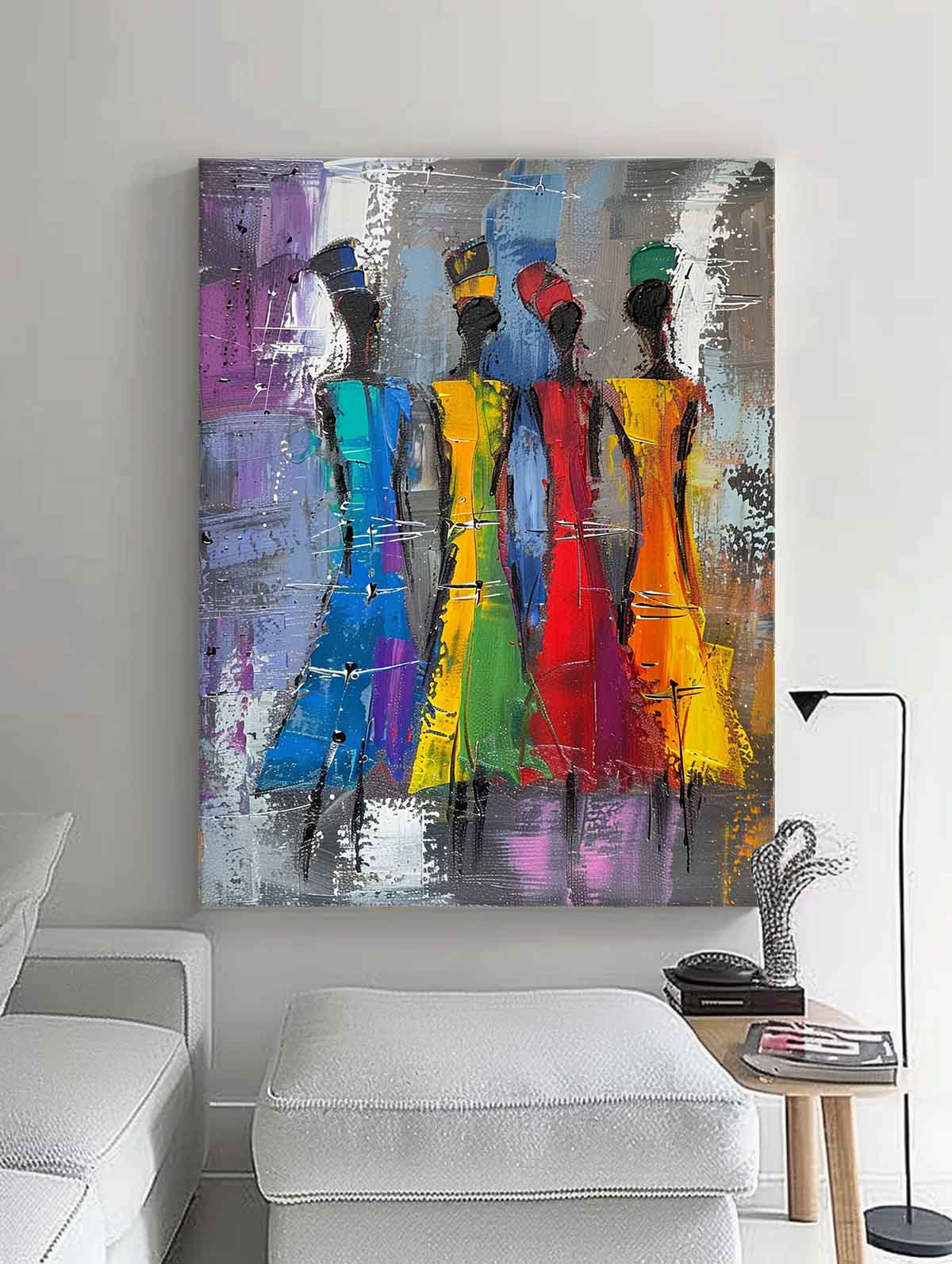 Wall Art People Modern Abstract Painterly