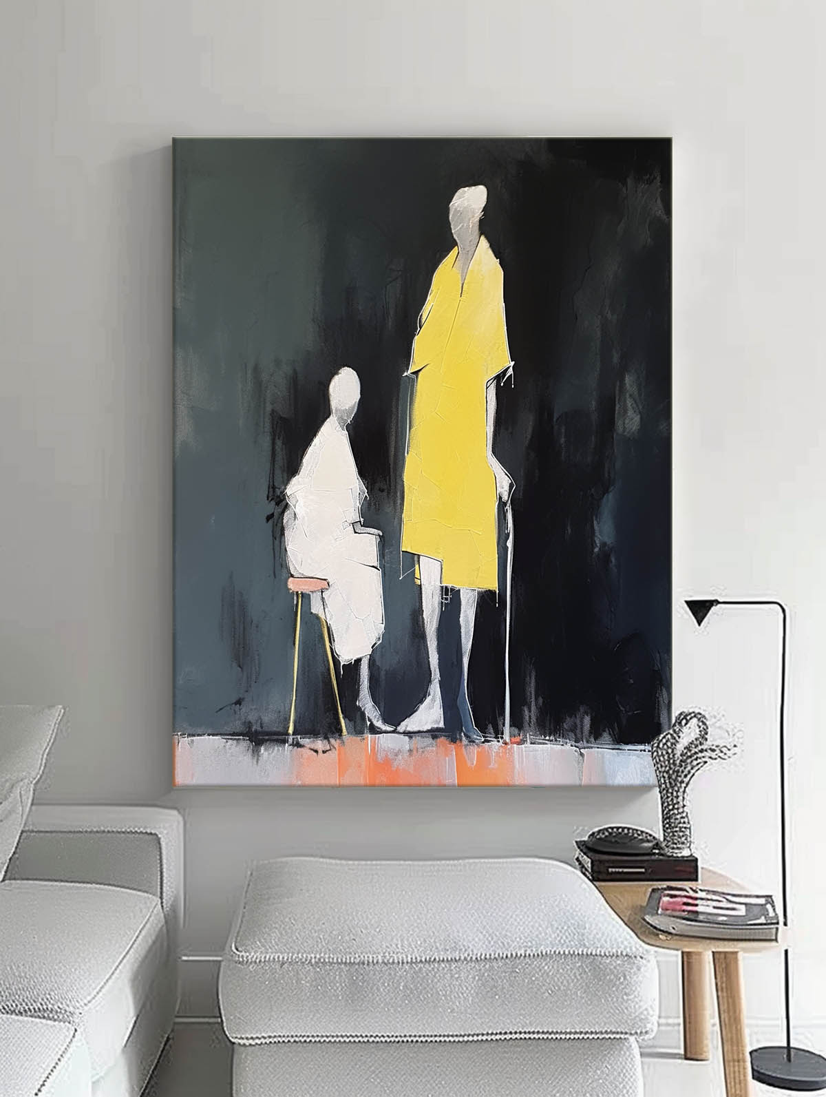 Wall Art People Minimalist Moody Elegant