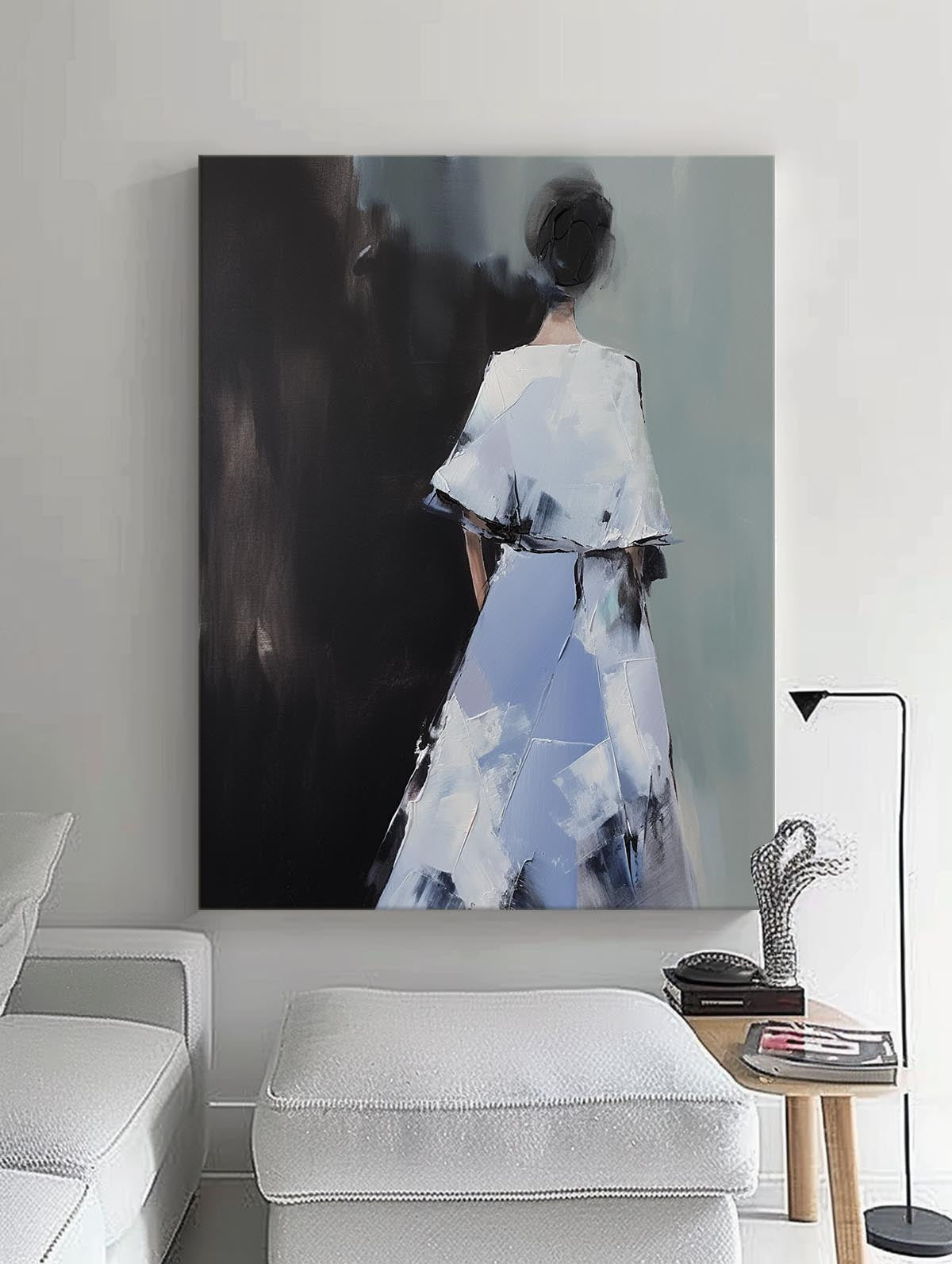 Wall Art People Back View Elegant Painterly