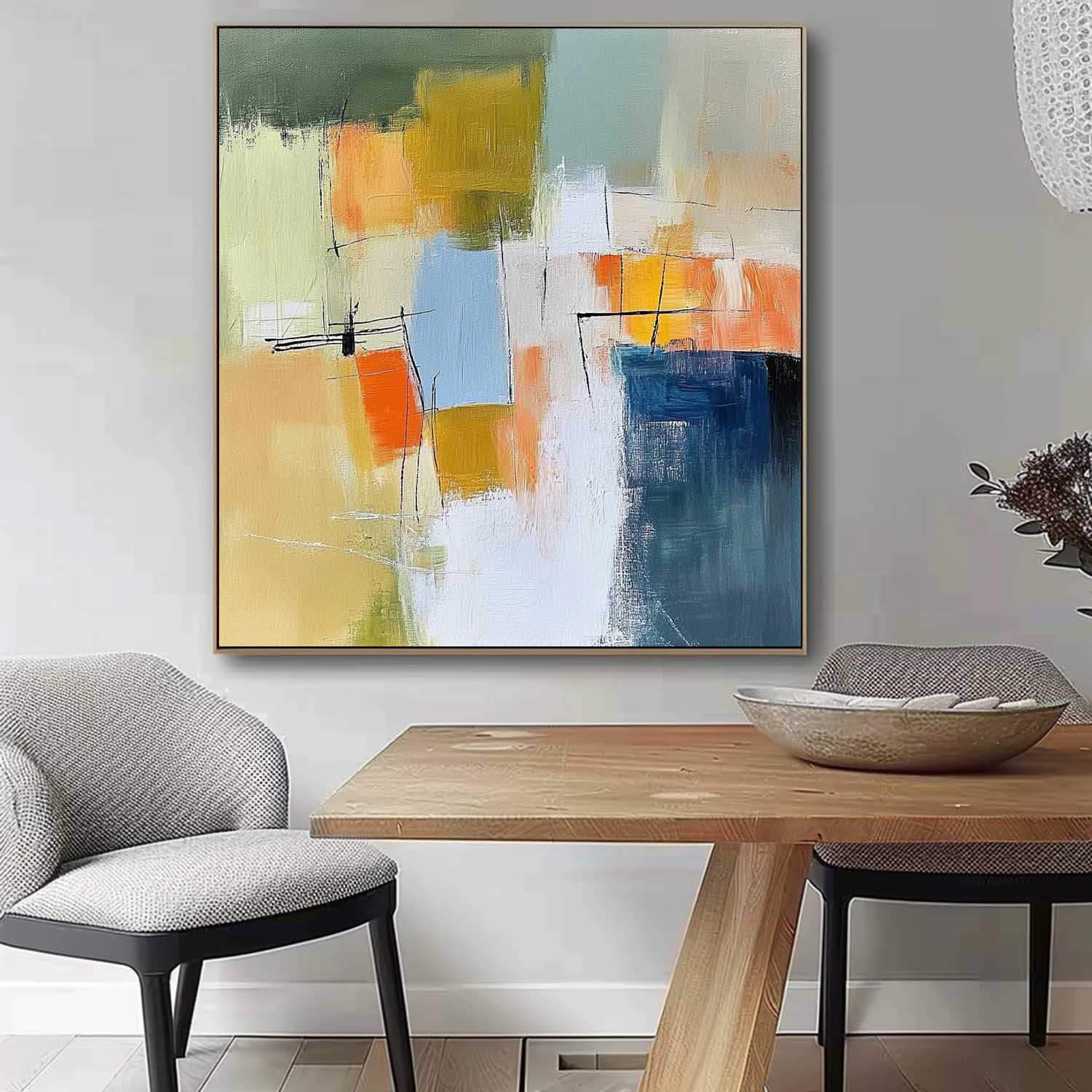 Wall Art Abstract Soft Gradient Sky Natural