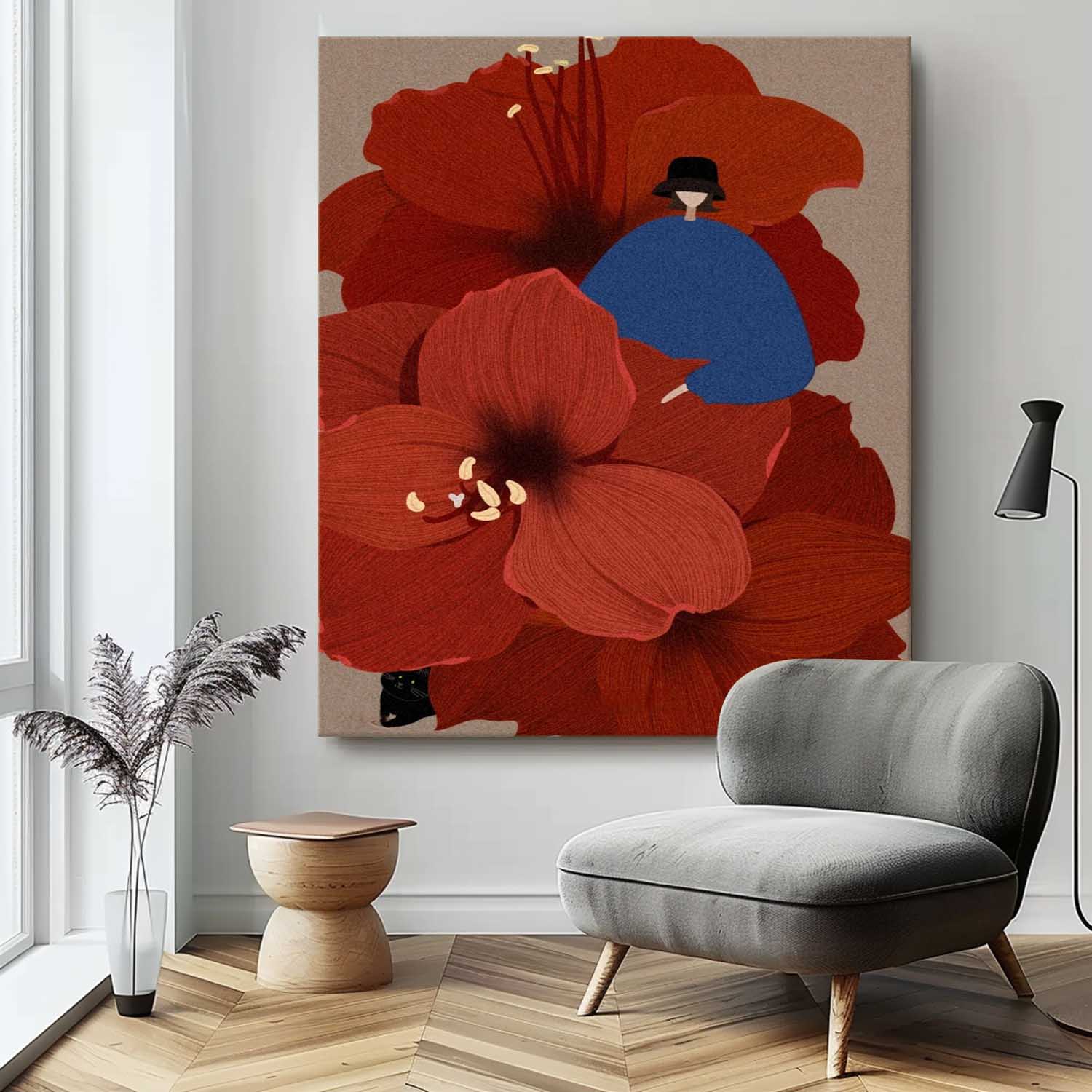 Wall Art People Oriental Surreal Floral