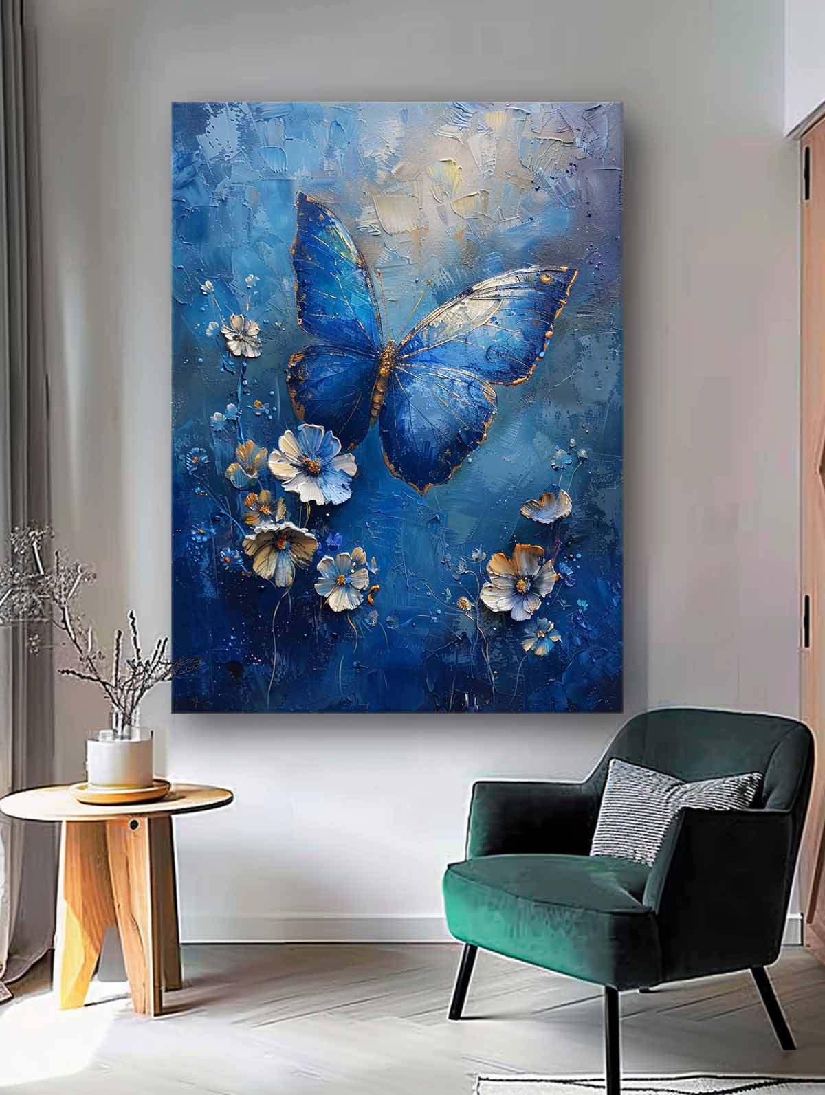 Wall Art Impasto Animal Butterfly Expressionist