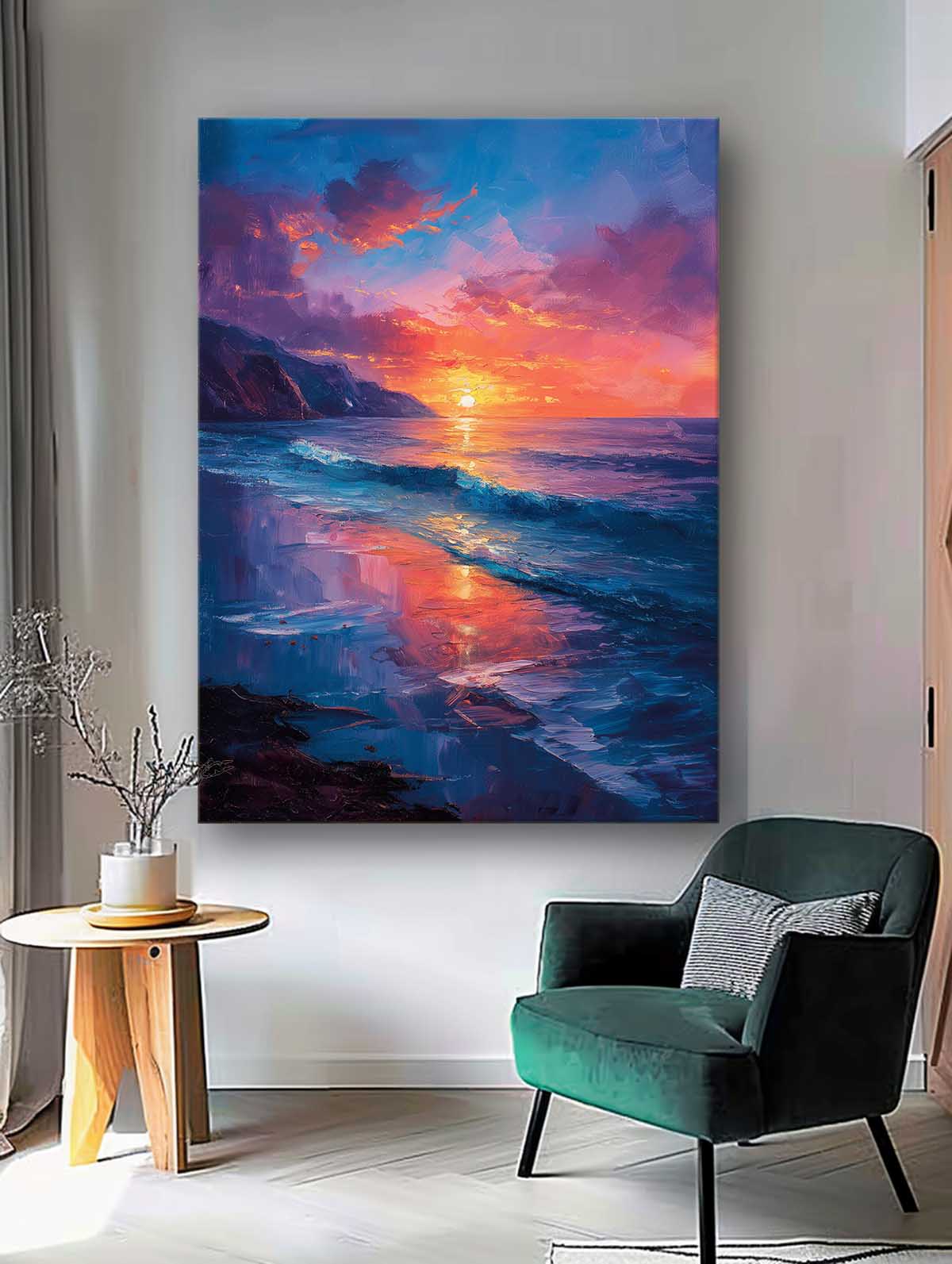 Wall Art Beach & Ocean Painterly Serene
