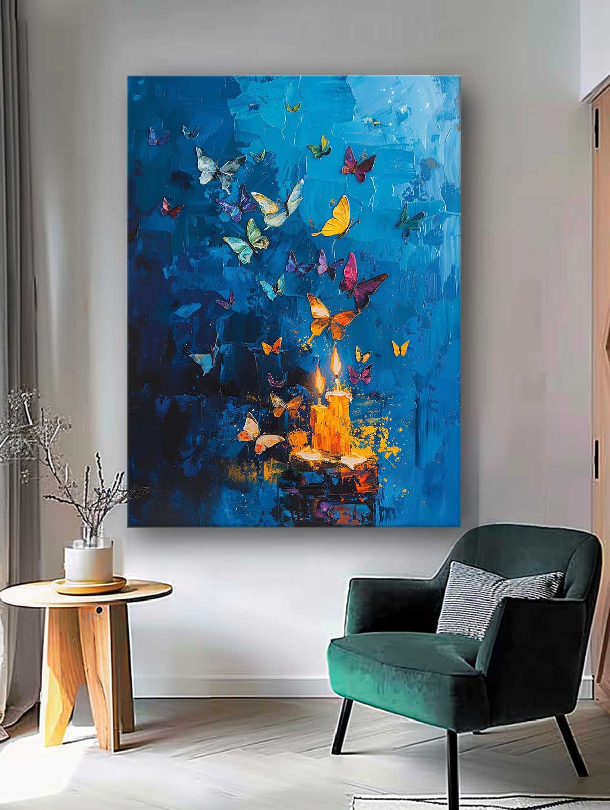 Wall Art Abstract Warm Magical Artistic