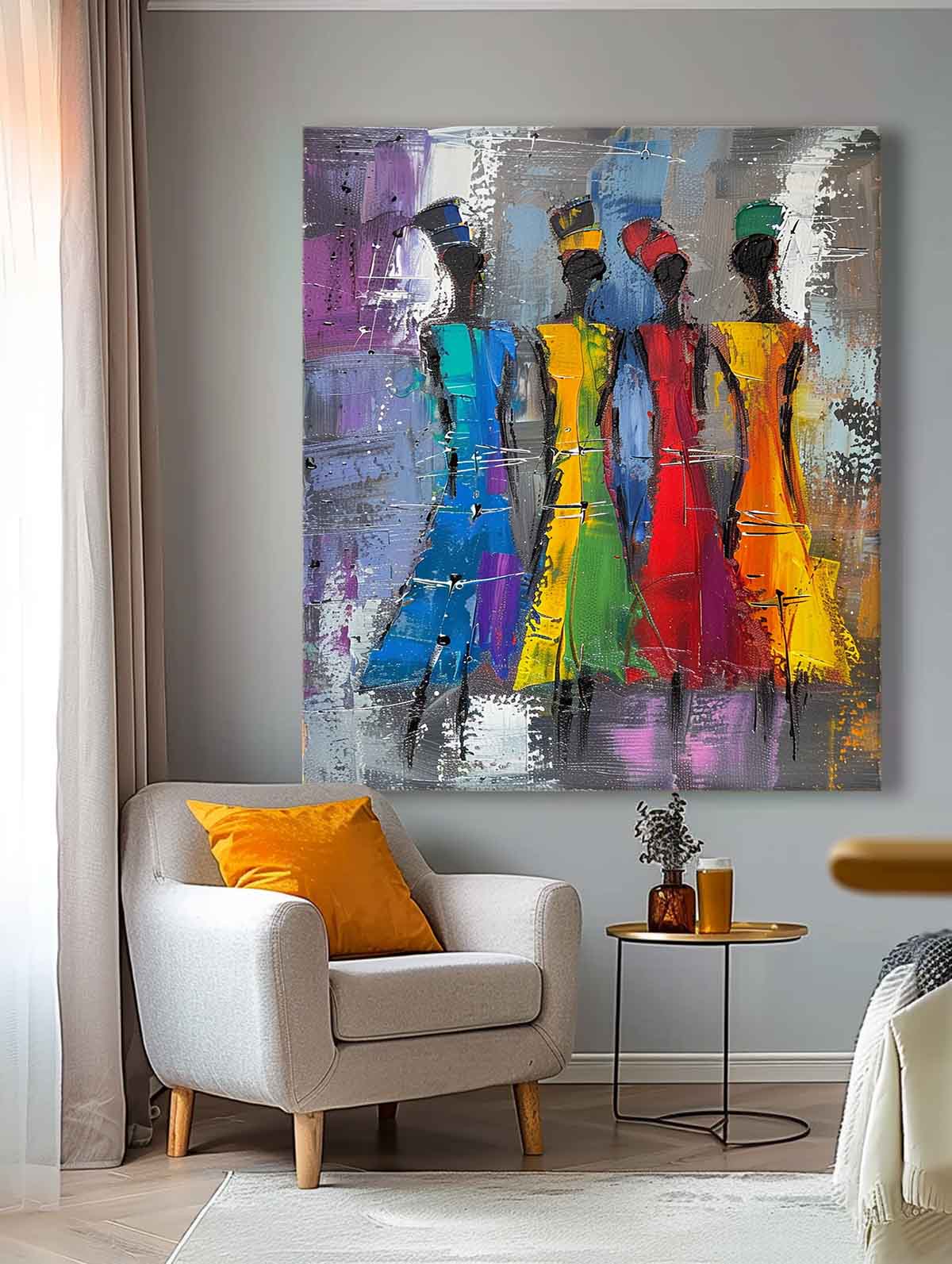Wall Art People Modern Abstract Painterly