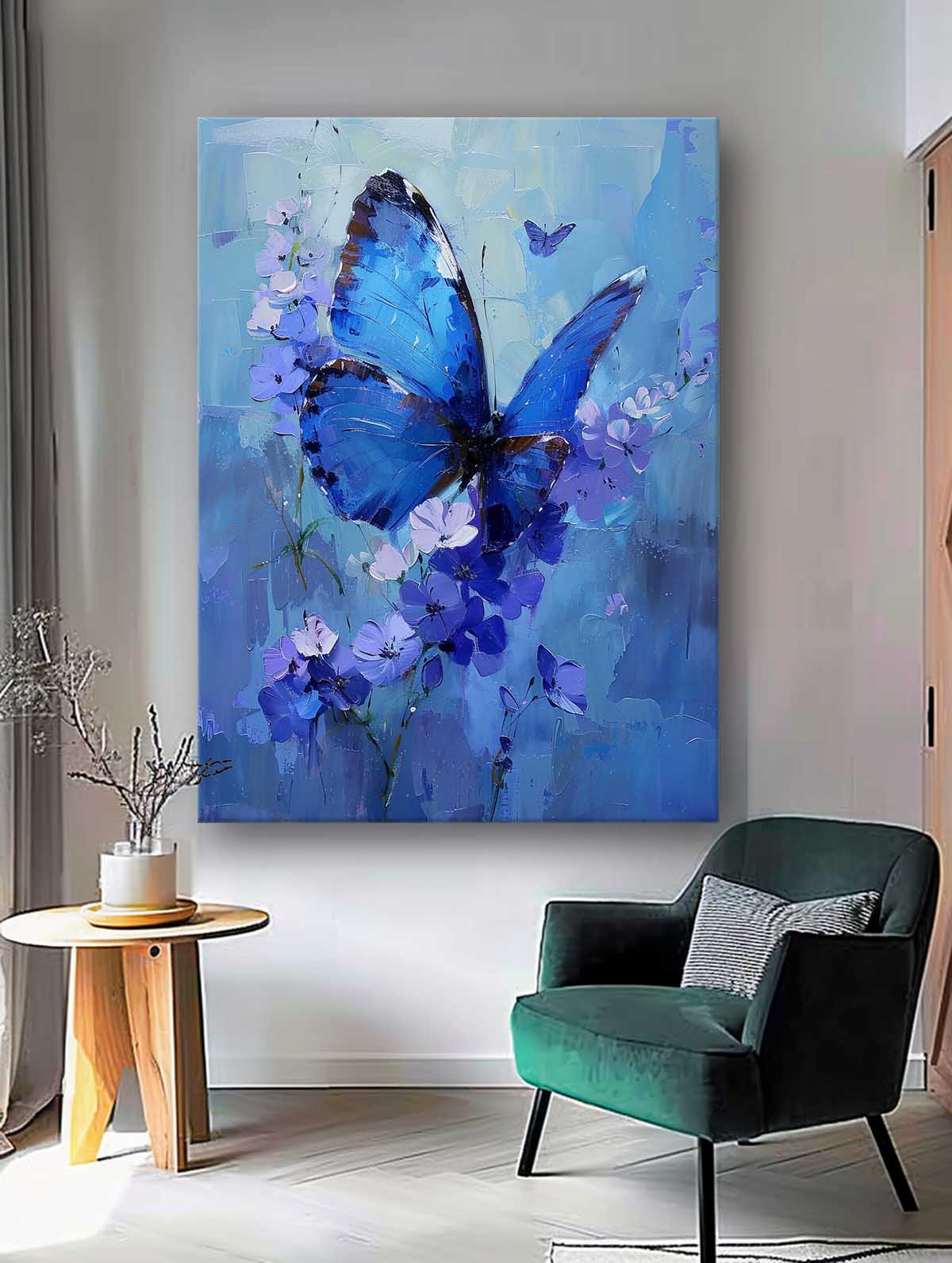 Wall Art Animal Butterfly Understated Whimsical