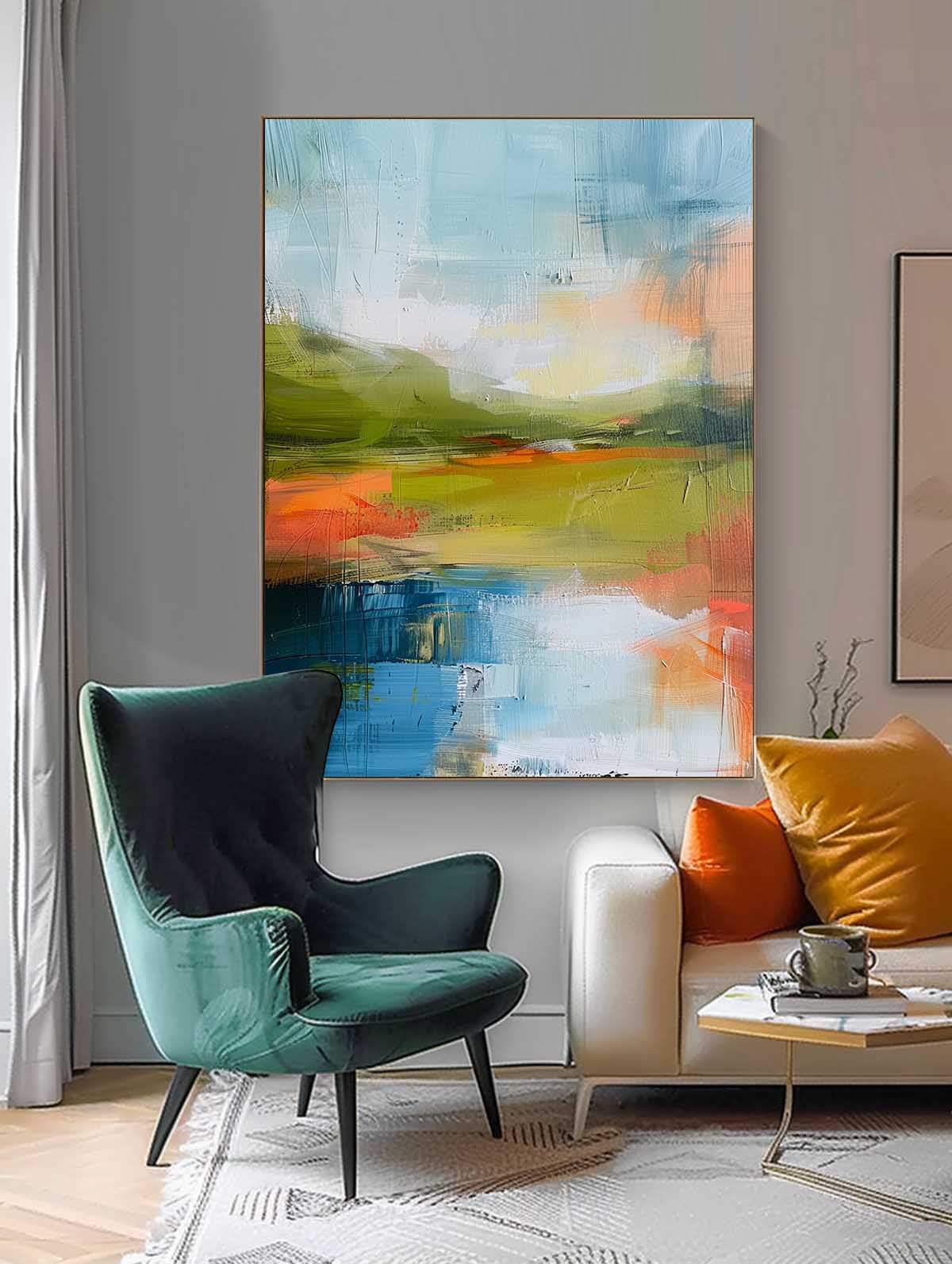 Wall Art Abstract Gentle Healing Modern Landscape