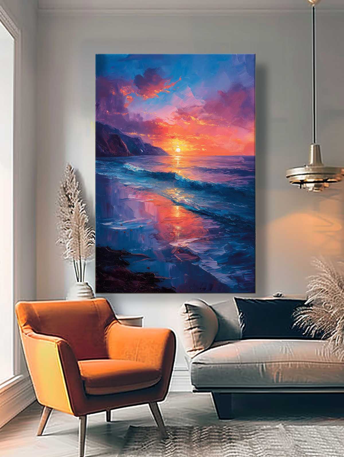 Wall Art Beach & Ocean Painterly Serene