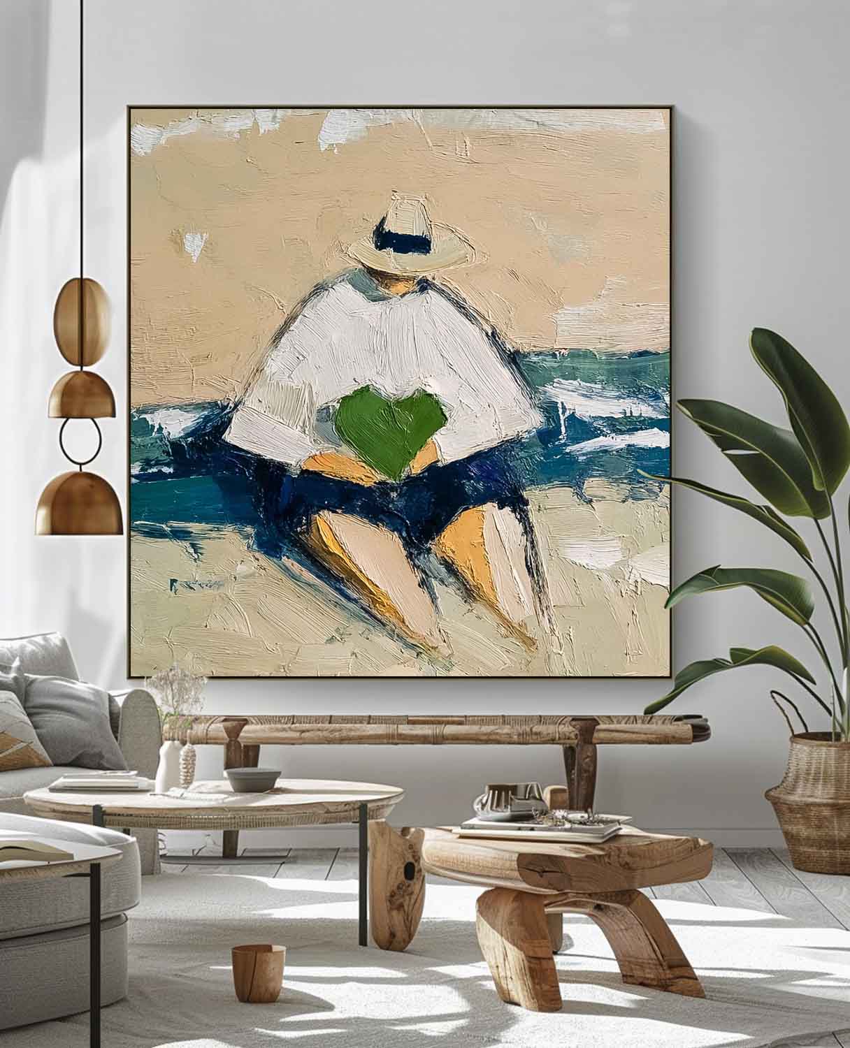 Wall Art People Contemporary Serene Coastal