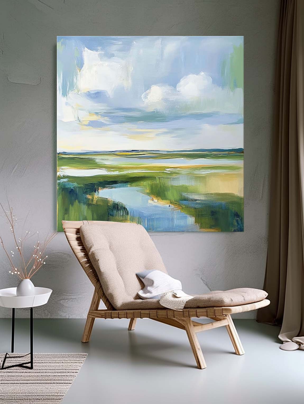 Wall Art Landscape Tranquil Breezy Natural