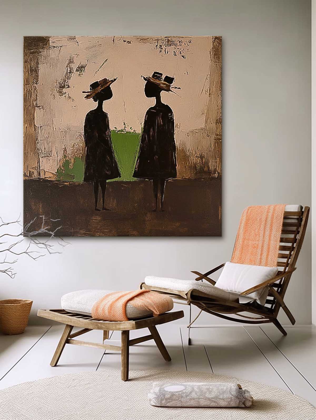 Wall Art Figure Silhouette Landscape Natural