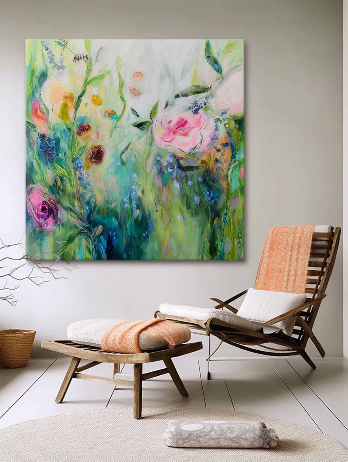 Wall Art Flower Post-Modern Impressionist