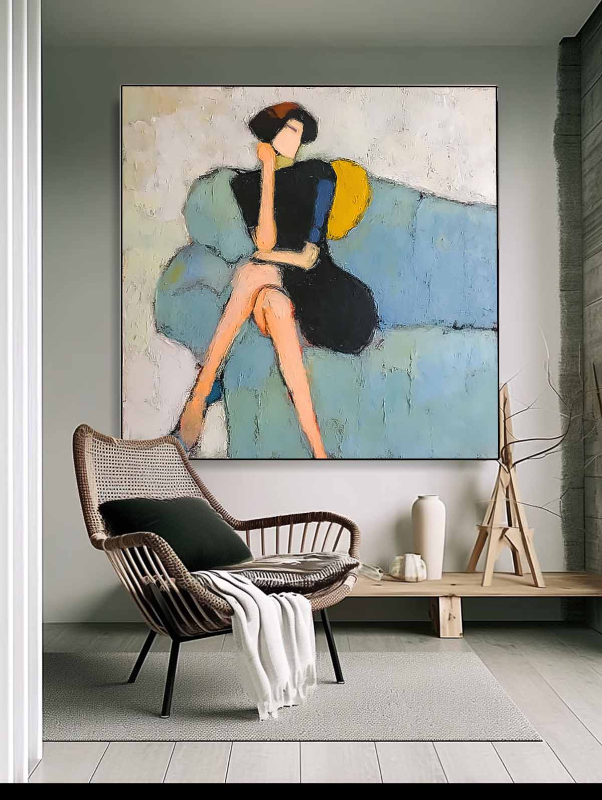 Wall Art Contemporary Contemplative Figurative
