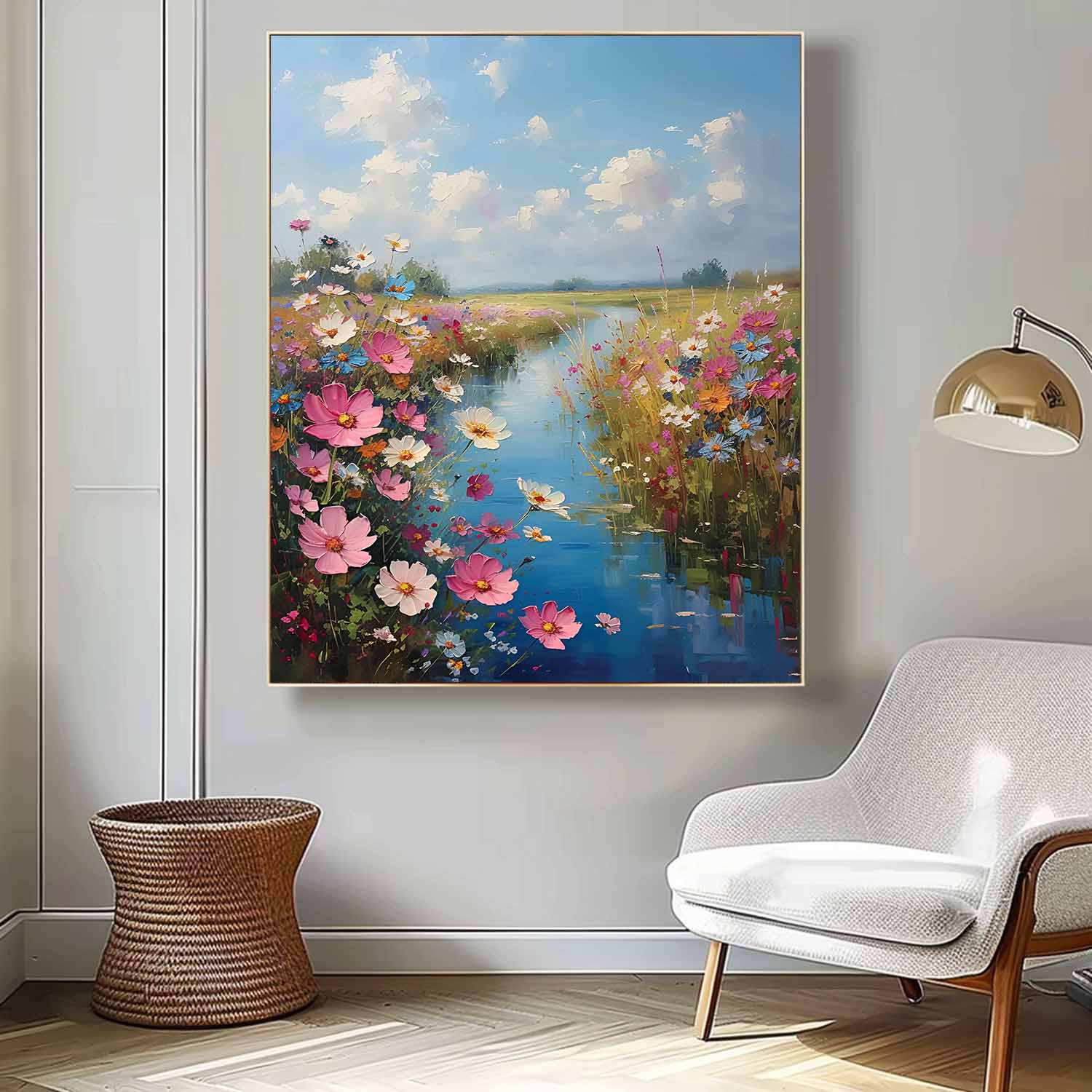 Wall Art Impasto Landscape Warm Rustic