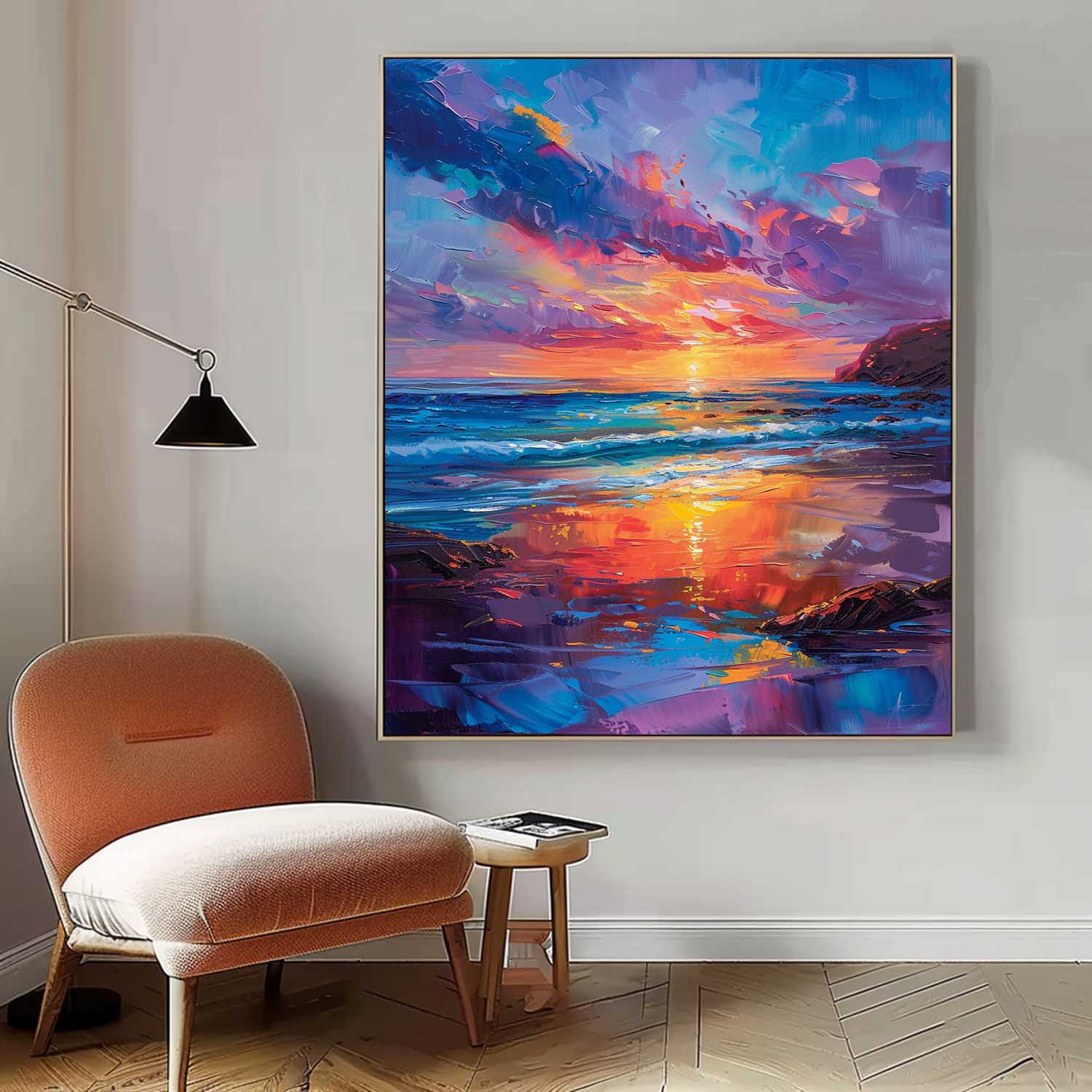 Wall Art Beach & Ocean Landscape Watercolor Soft