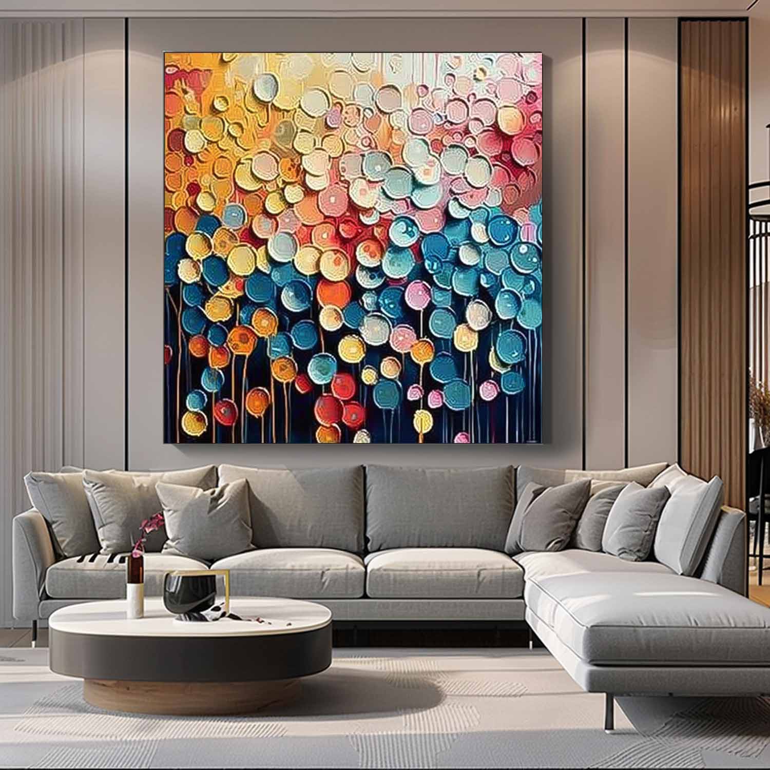 Wall Art Lively Abstract Cheerful Painterly