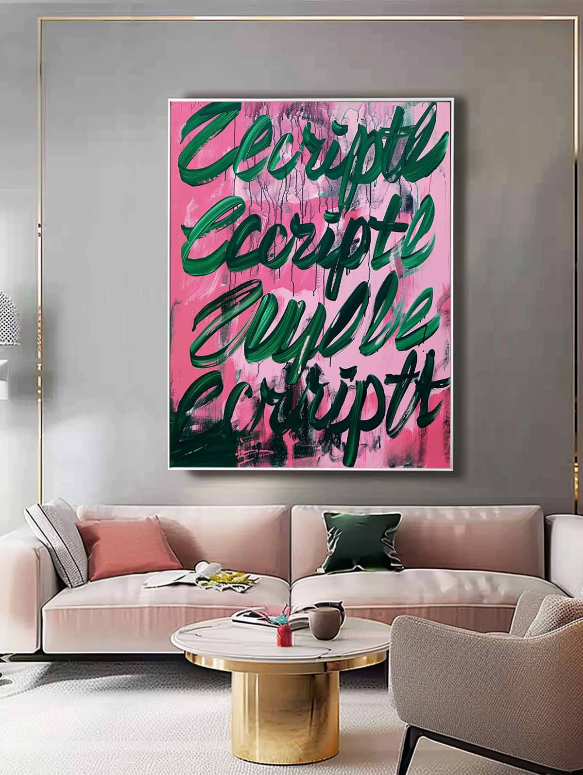 Abstract Canvas Art AB607 - Neutralighting
