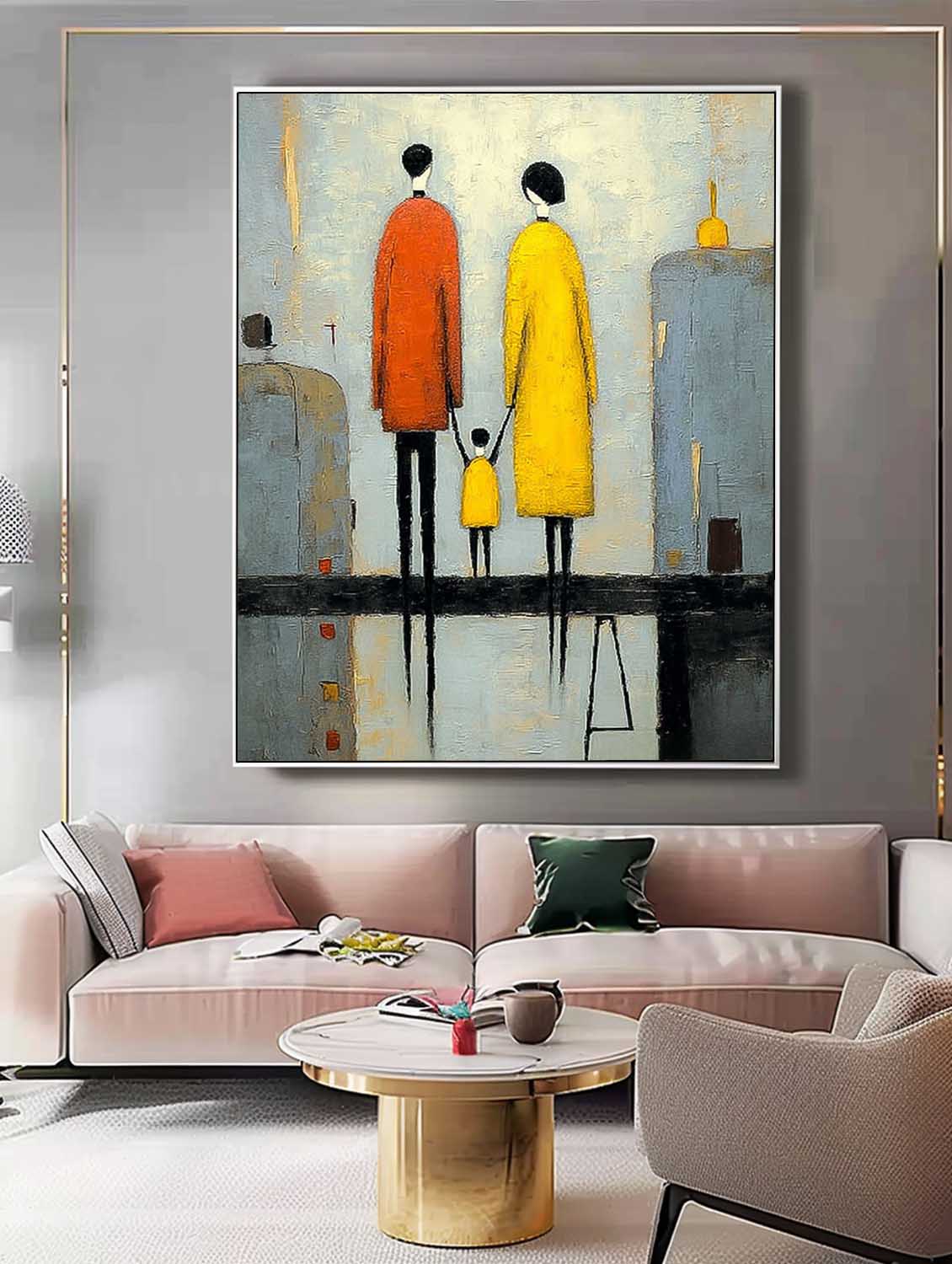 Wall Art Soft Feminine Family Figurative Aesthetic