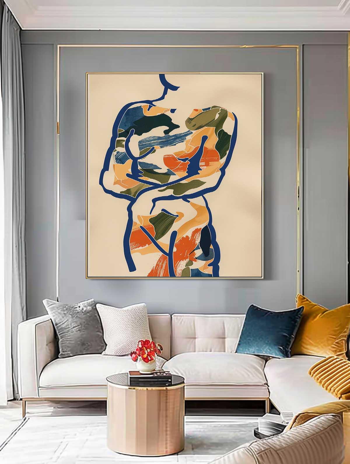 Wall Art Figurative Minimalist Abstract Line