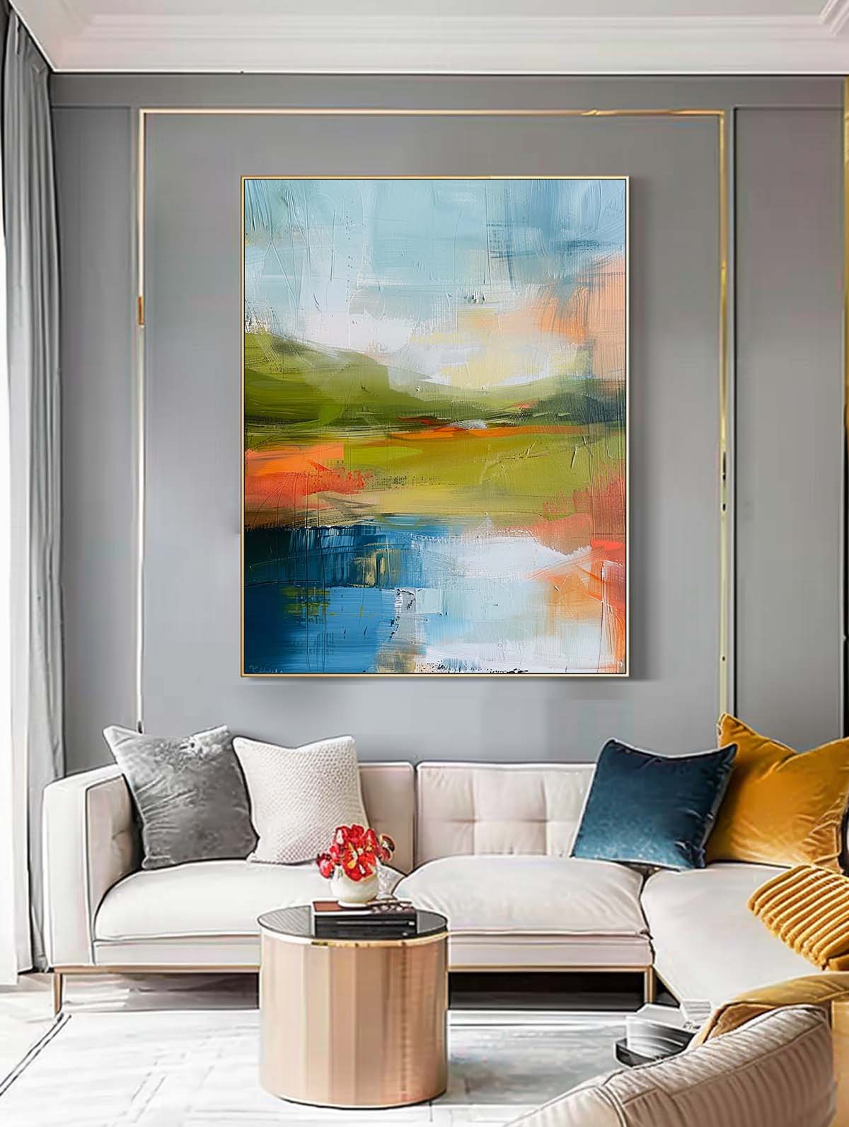Wall Art Abstract Gentle Healing Modern Landscape