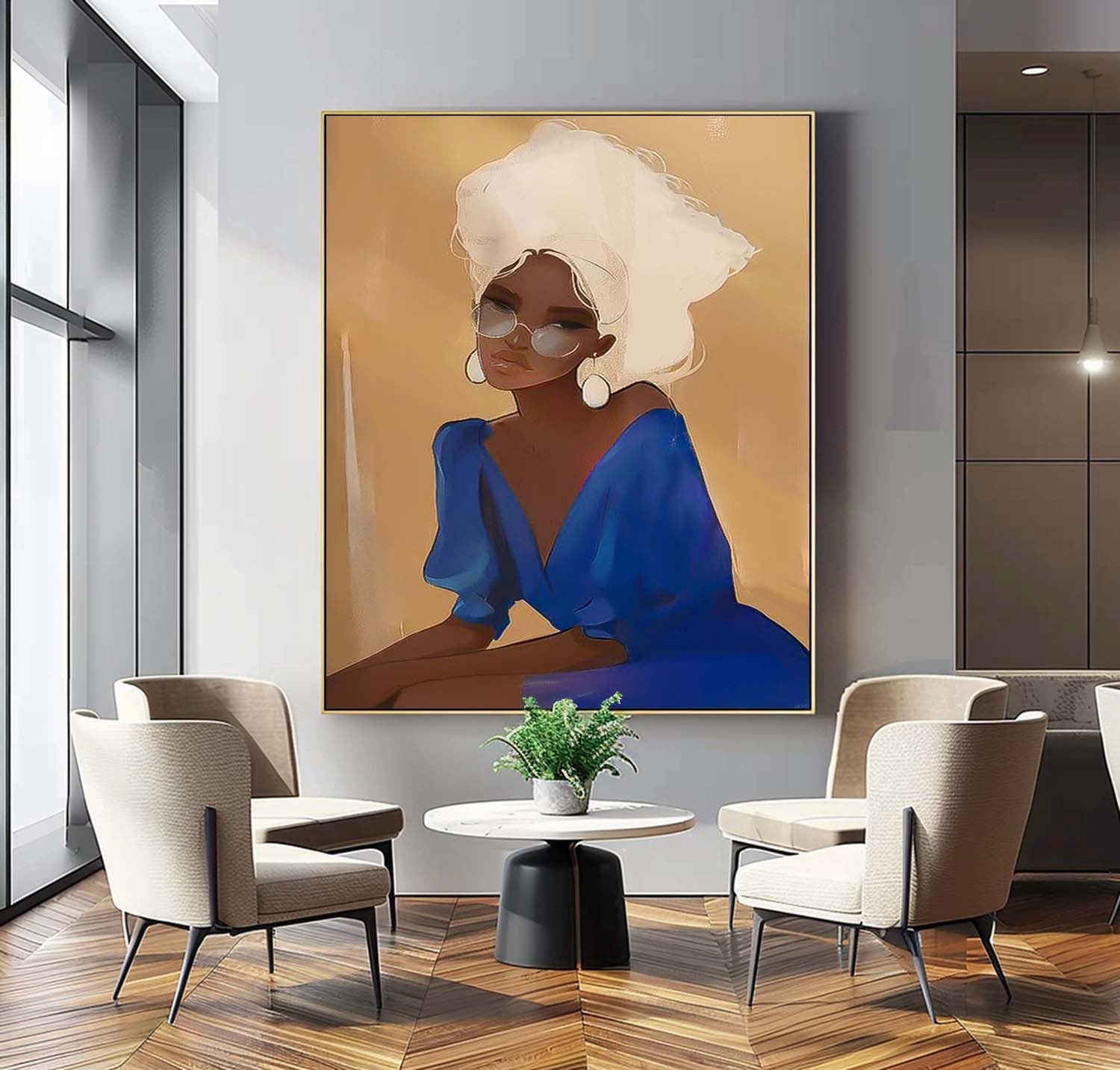 Wall Art People Minimalist Abstract Contemporary